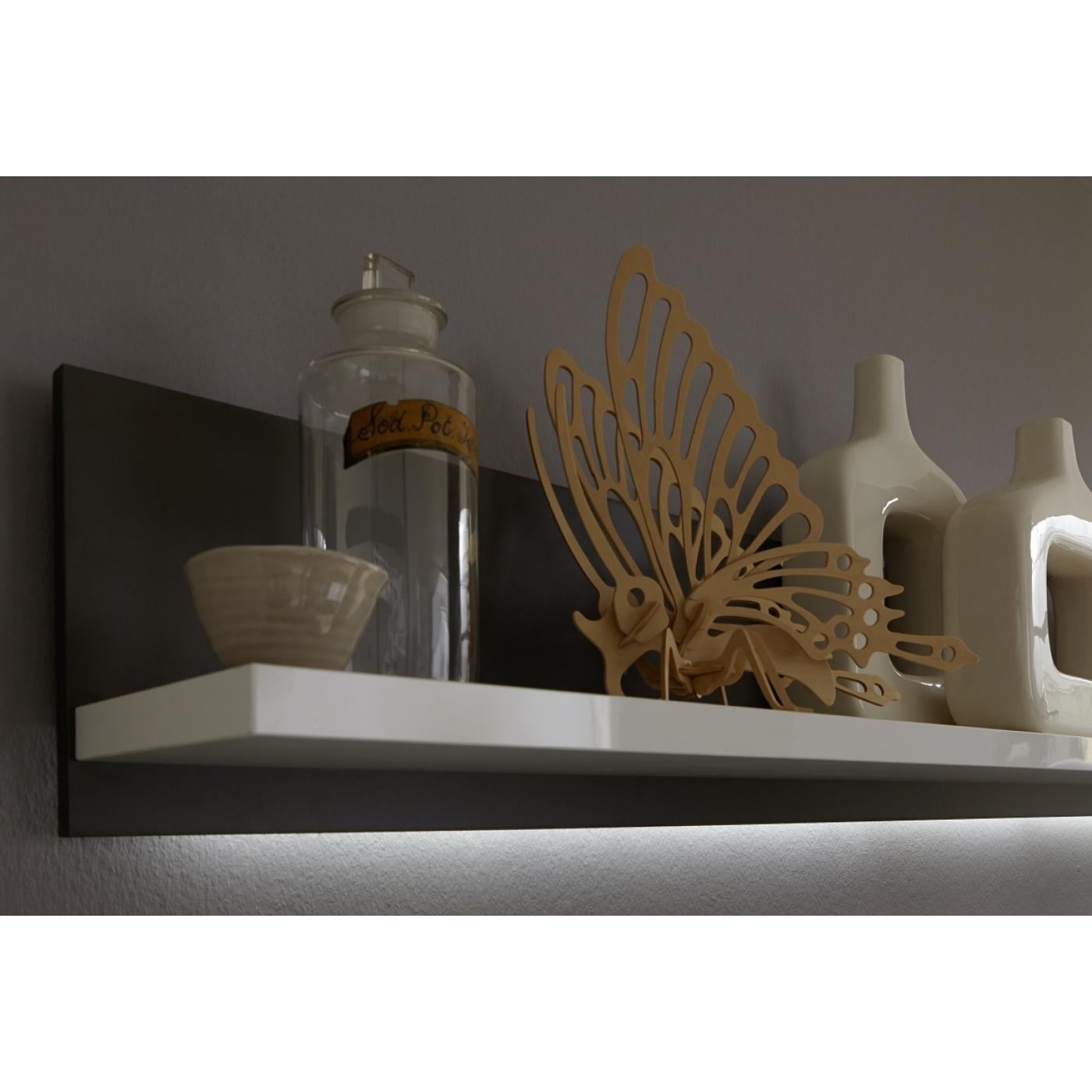 Wandboard Trento 2 | weiß Hochglanz | LED Beleuchtung