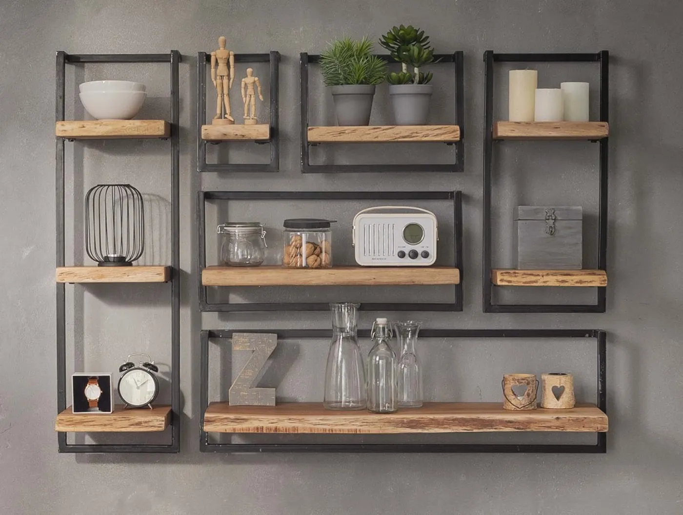 Wandboard Wandregal Shani 4 | Akazie massiv