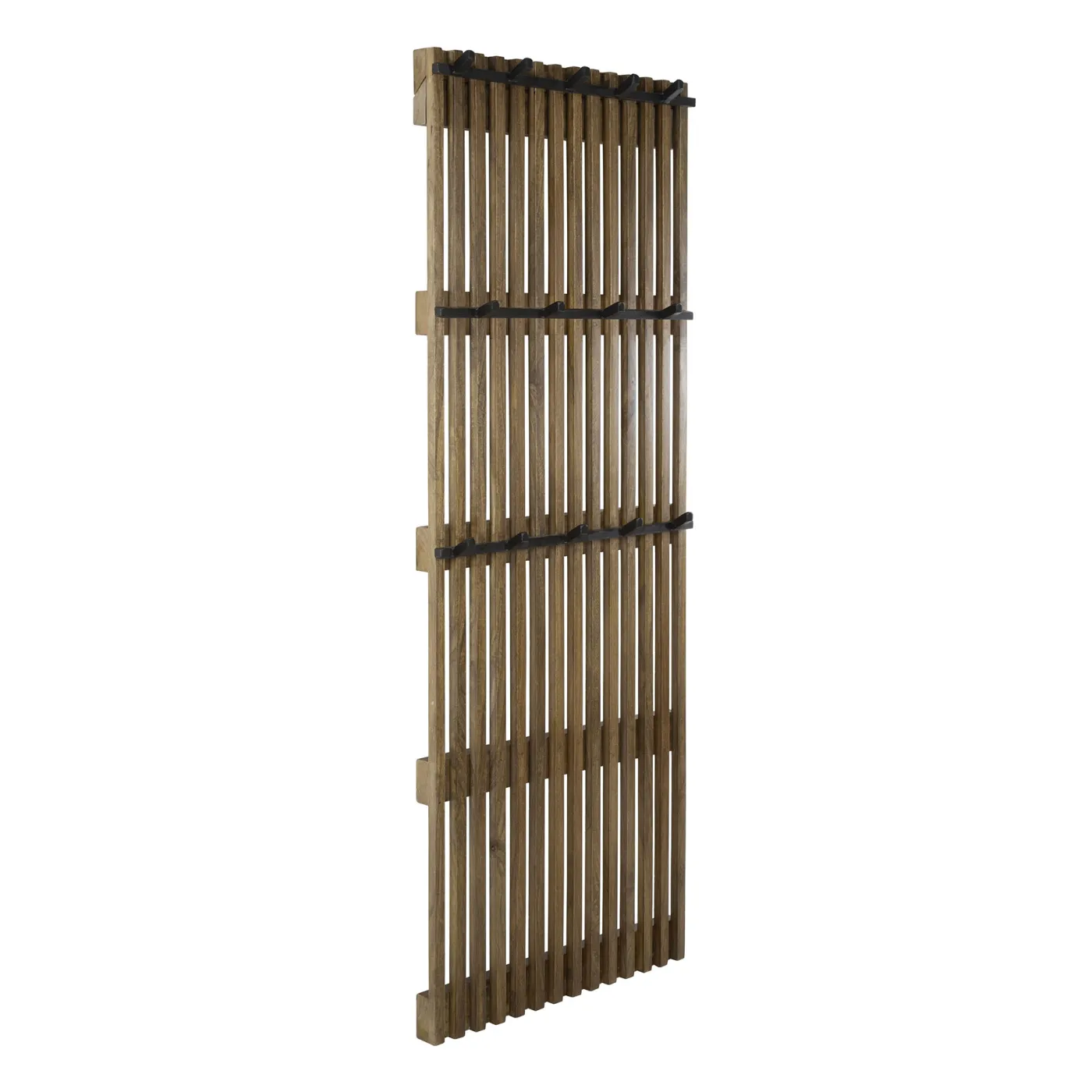 Wandgarderobe Garderobenpaneel Dwina | Mangoholz | Sandfarben