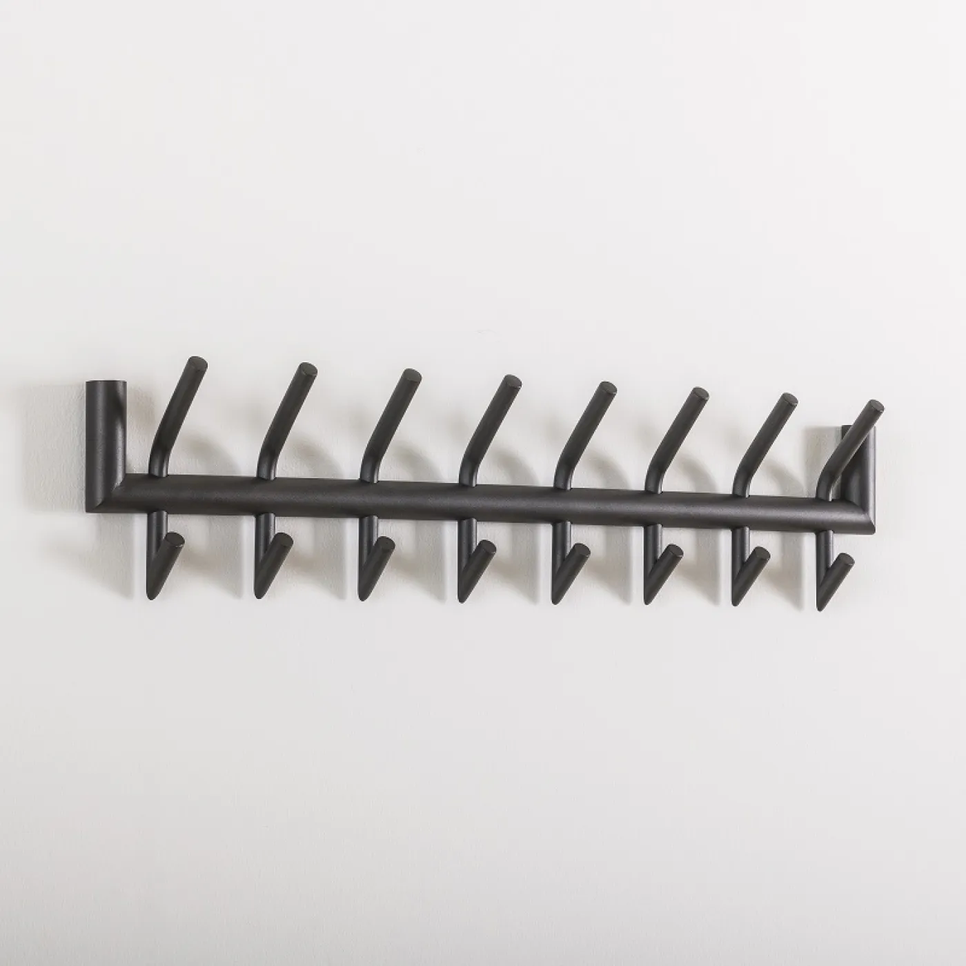 Wandgarderobe Garderobenpaneel Torin 2x8 Haken | Stahl | dunkelgrau