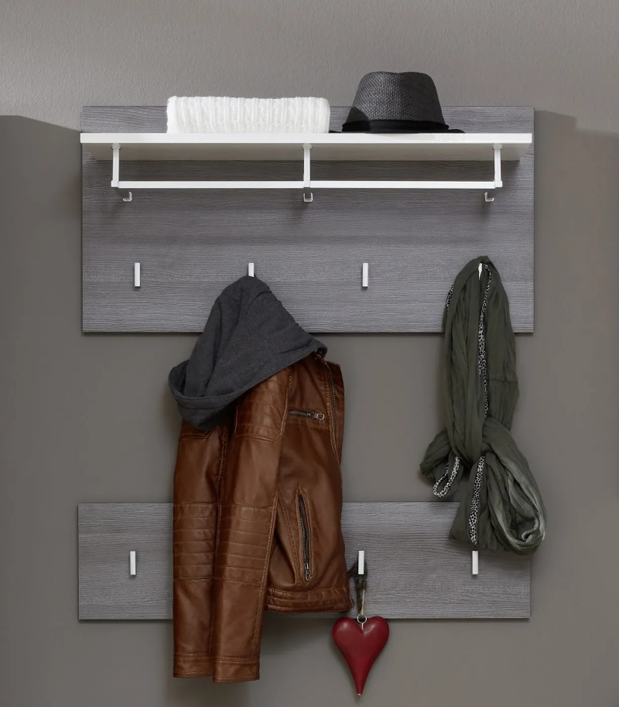 Wandpaneel Line | rauchsilber