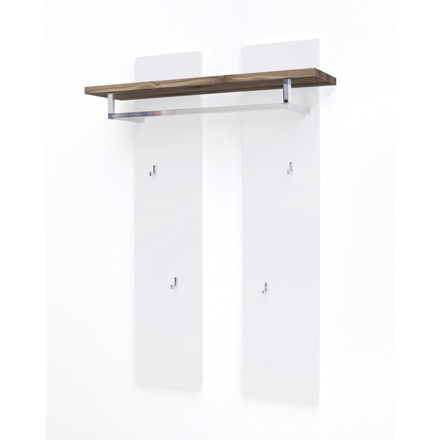 Wandpaneel Romina | weiß matt / Asteiche massiv