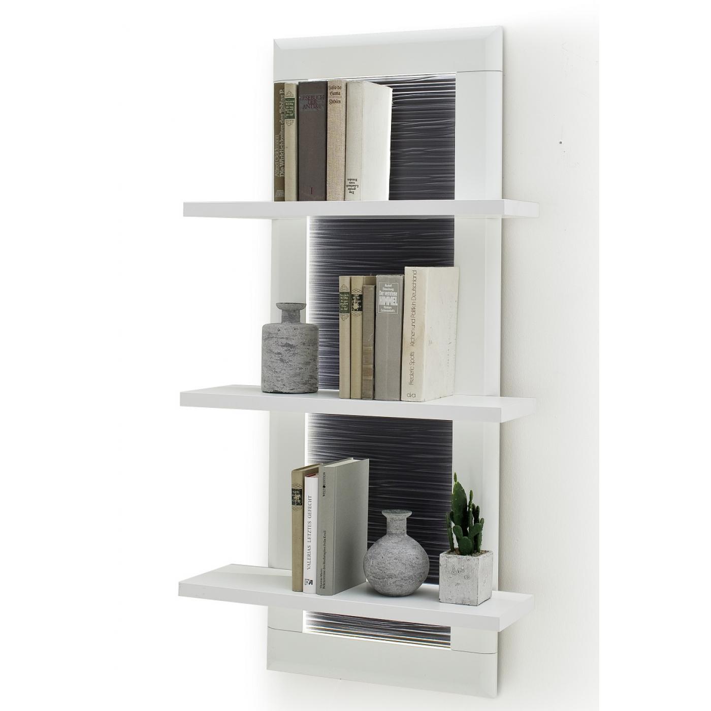 Wandregal Amora | weiß matt | LED Beleuchtung