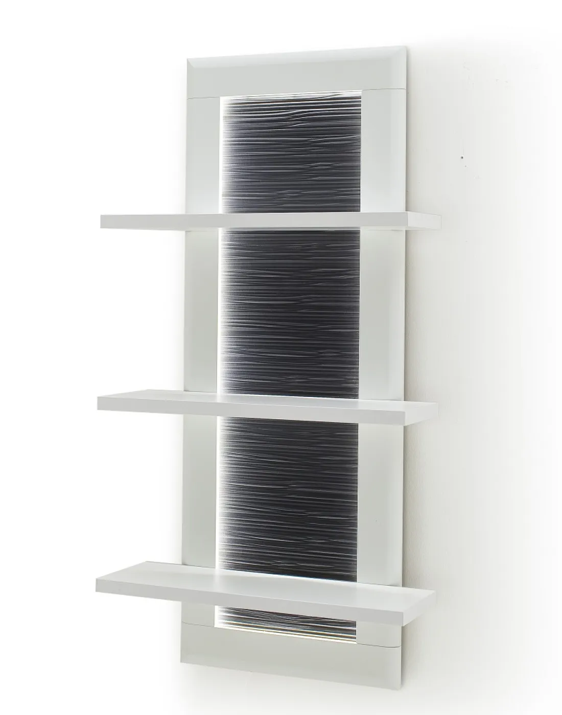 Wandregal Amora | weiß matt | LED Beleuchtung mit LED Band. ca. 285 cm