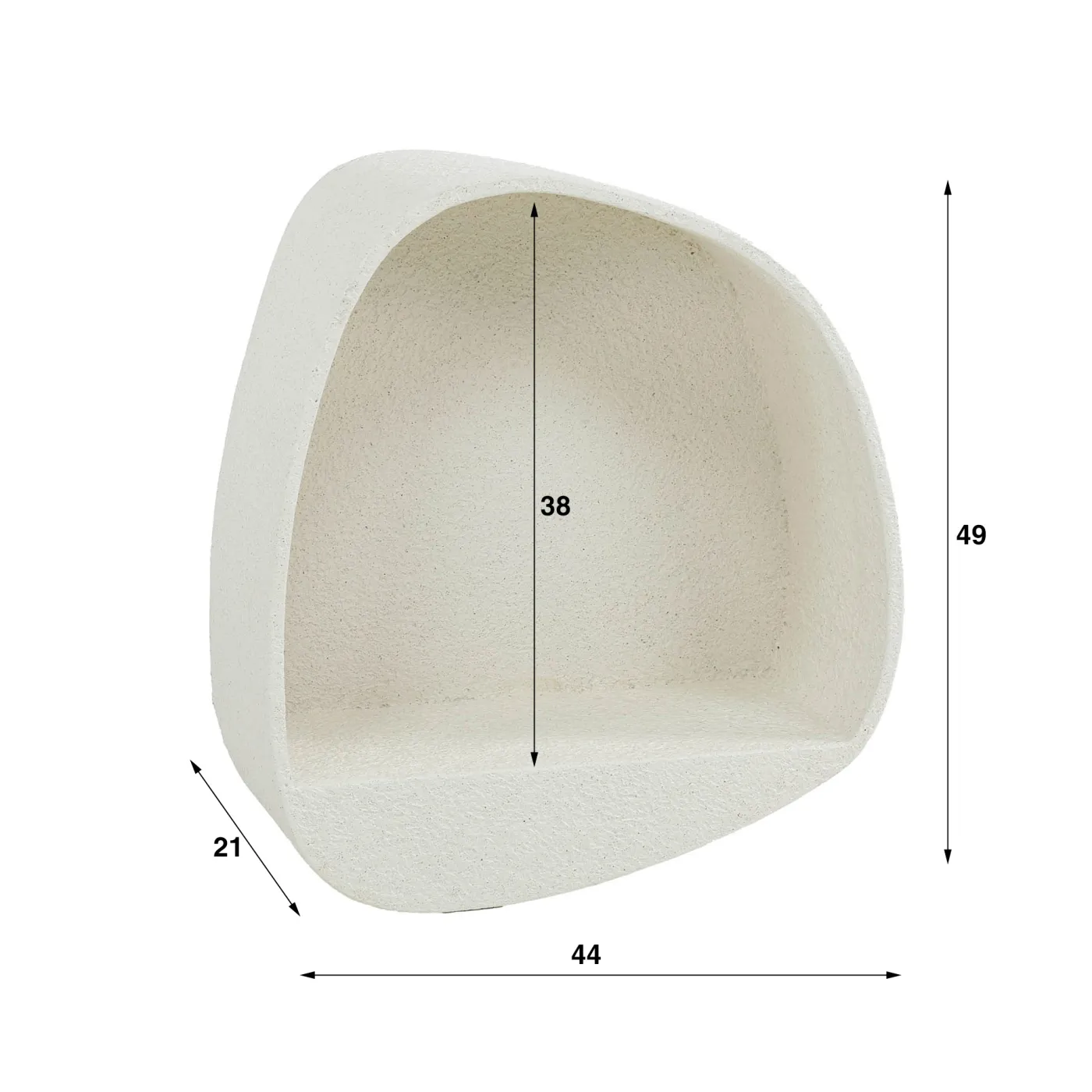 Wandregal Cusco | Marmorcomposit | beige | verschiedene Größen