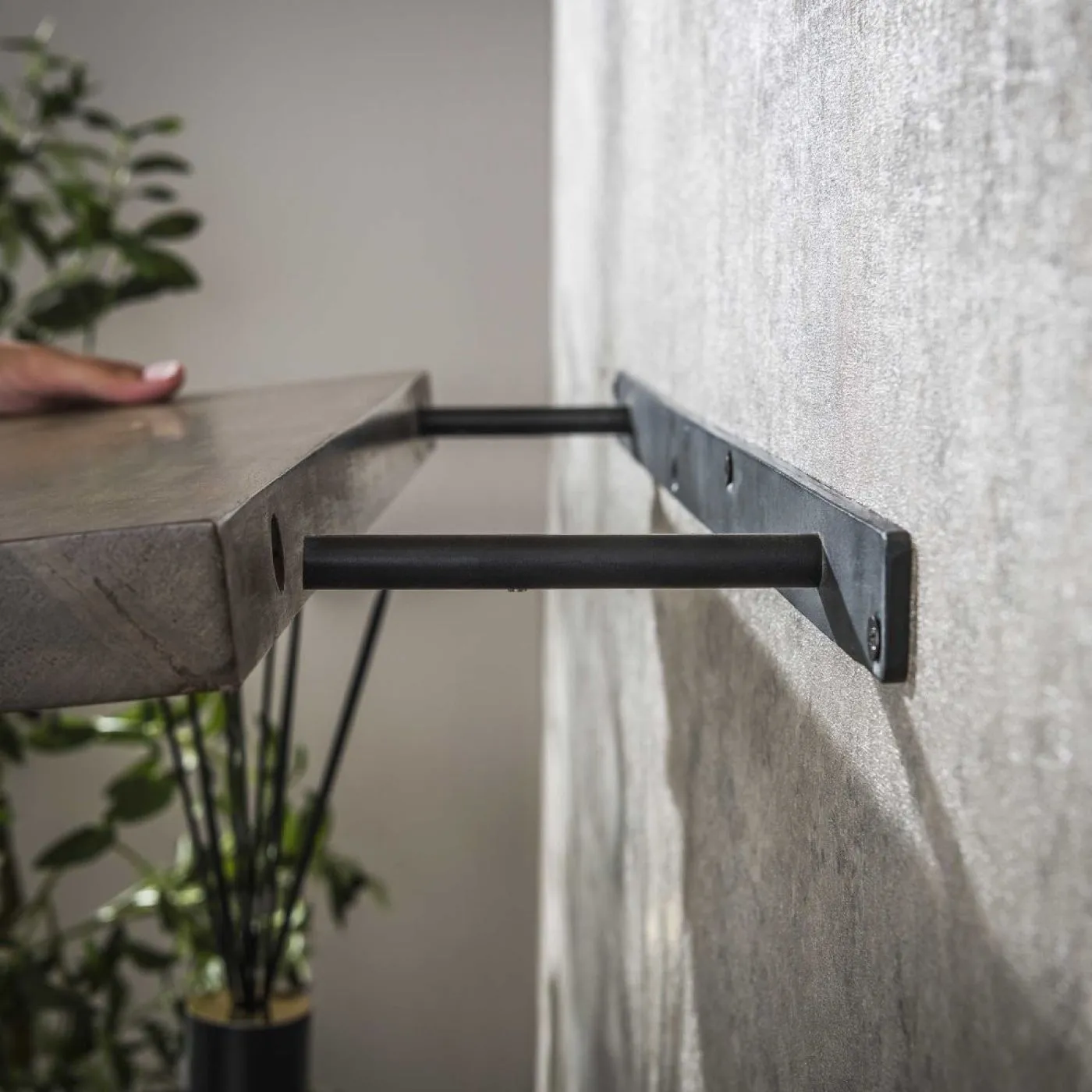 Wandregal Galia | 90cm | Akazie massiv | braun