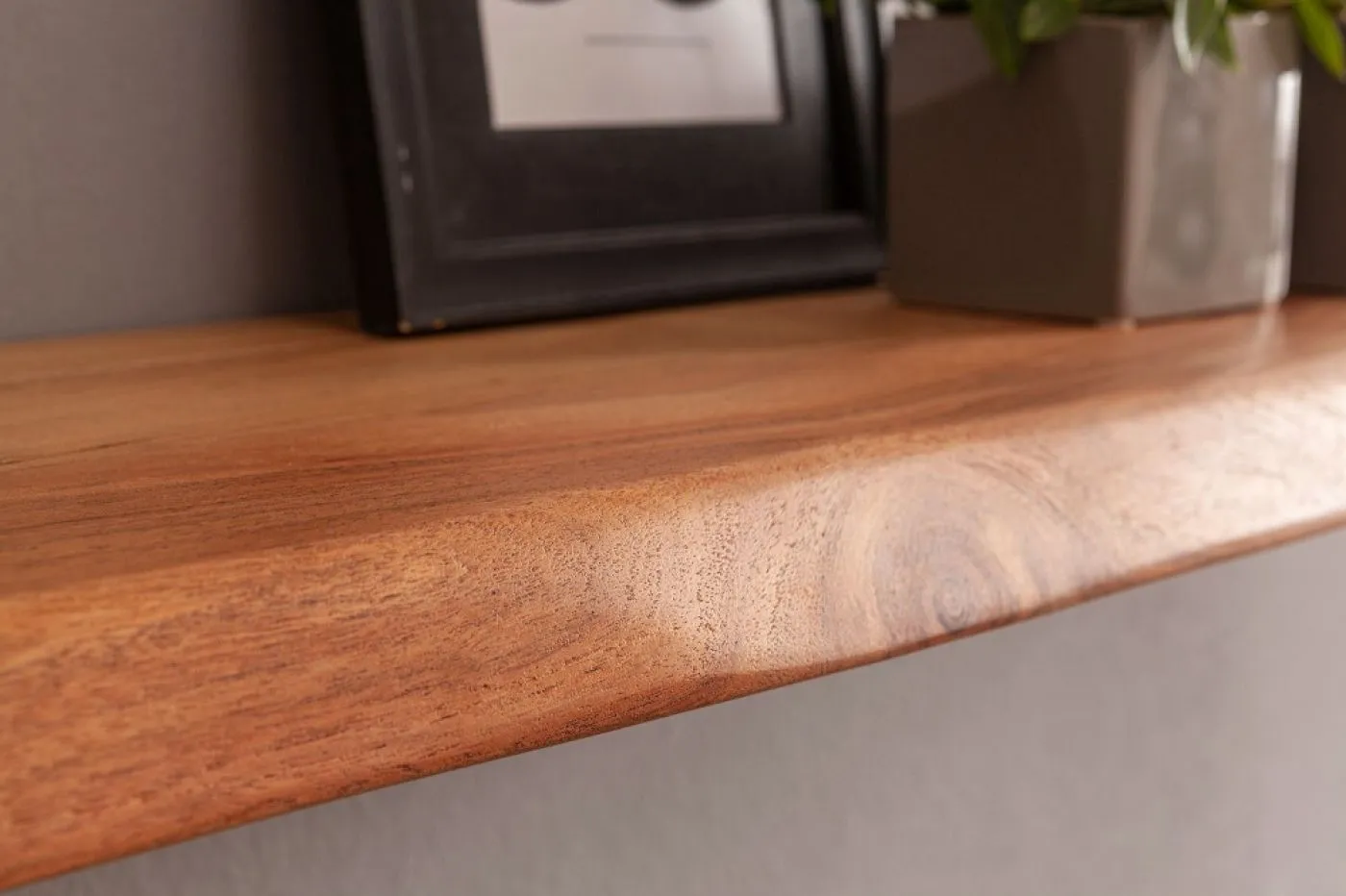 Wandregal Ozy | Akazie massiv | natur