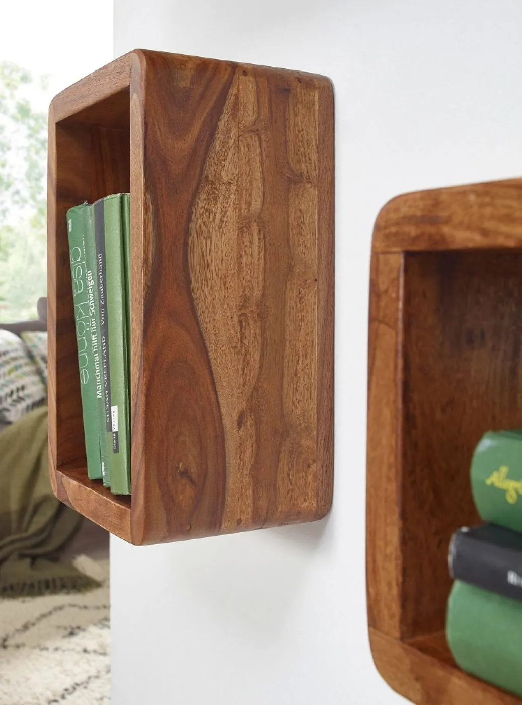 Wandregal Set Boha | 3-teilig | Sheesham holz