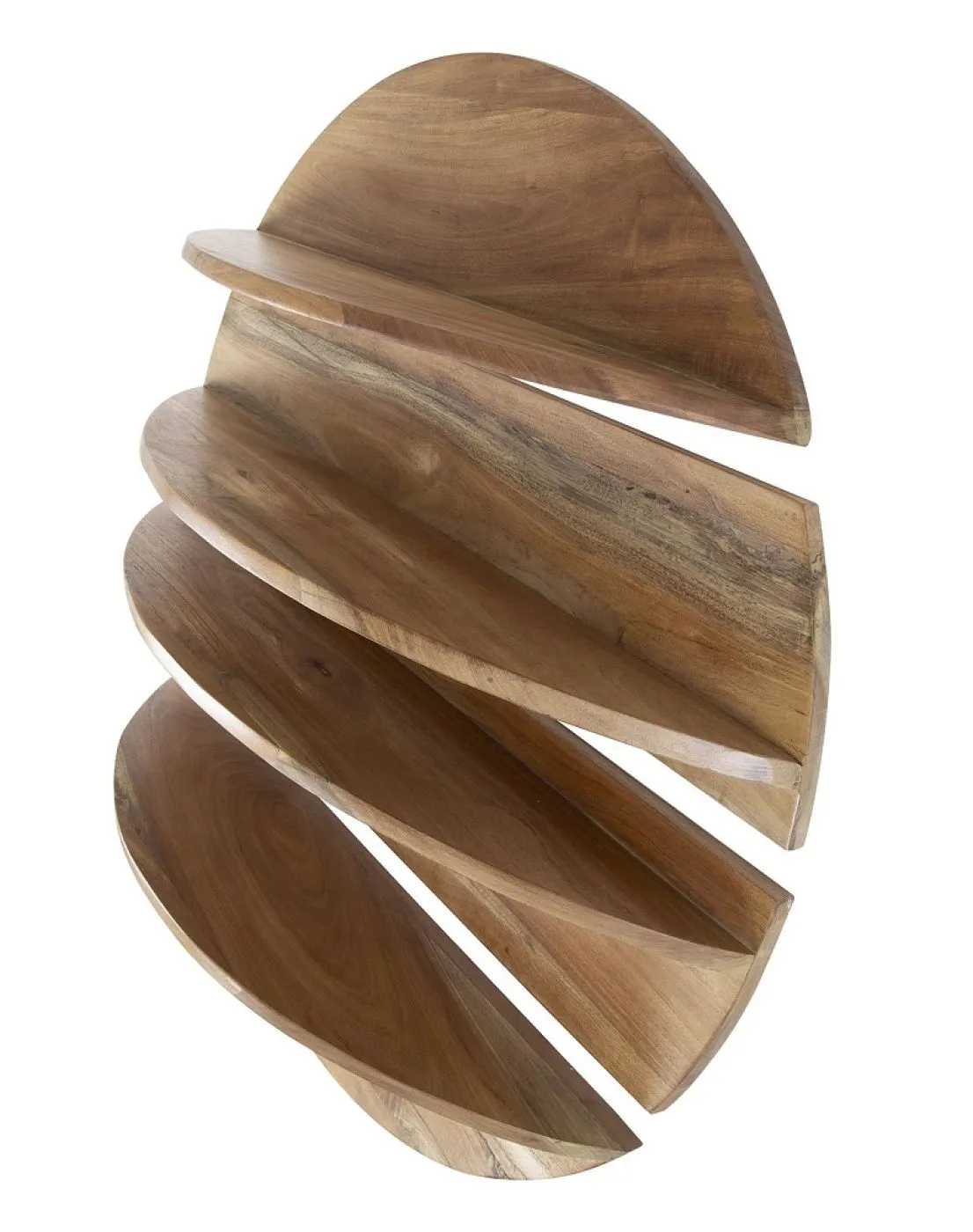 Wandregal set Comb 4-teilig | Neembaum massiv | naturel