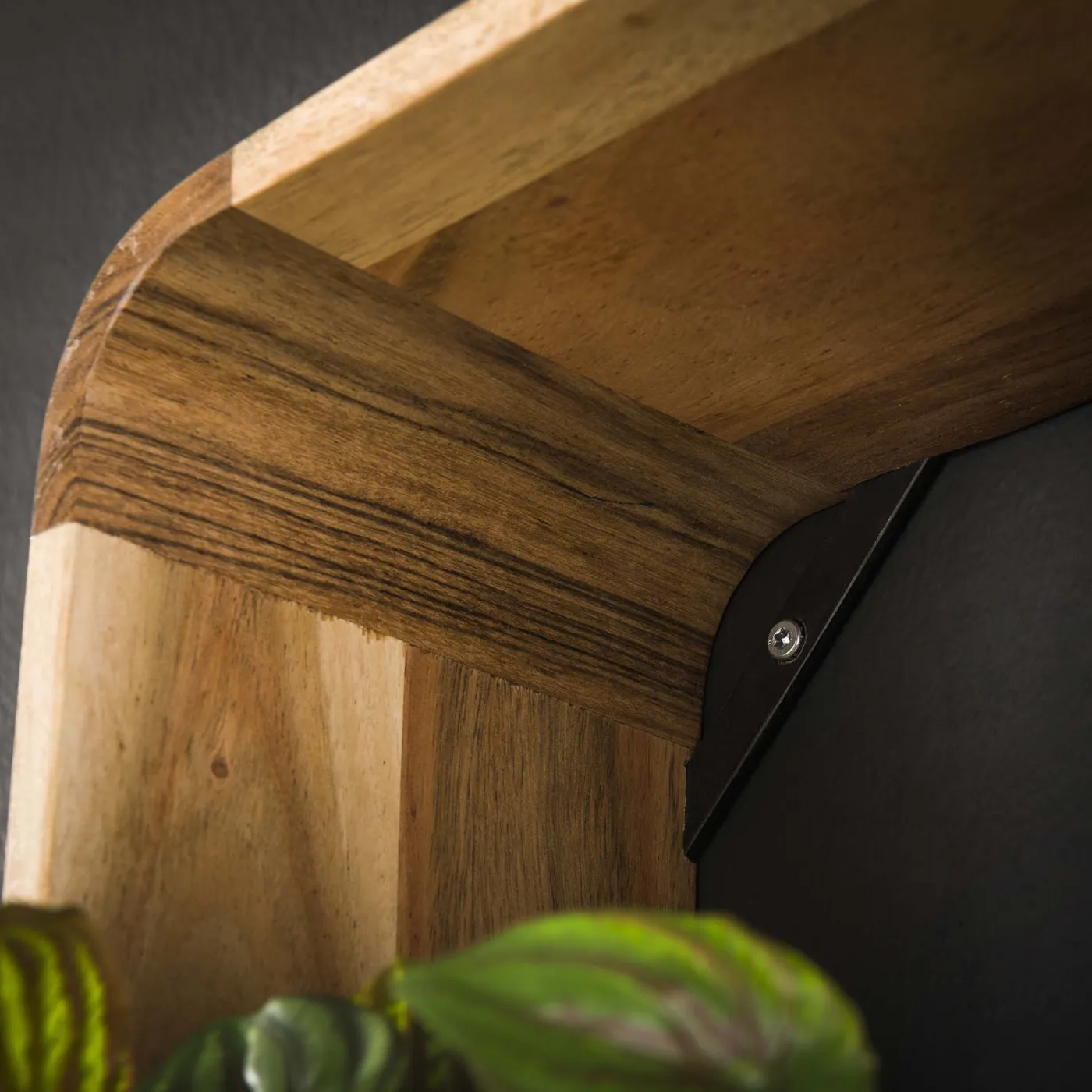 Wandregal Set Nuri 3-teilig | Akazie massiv | natur