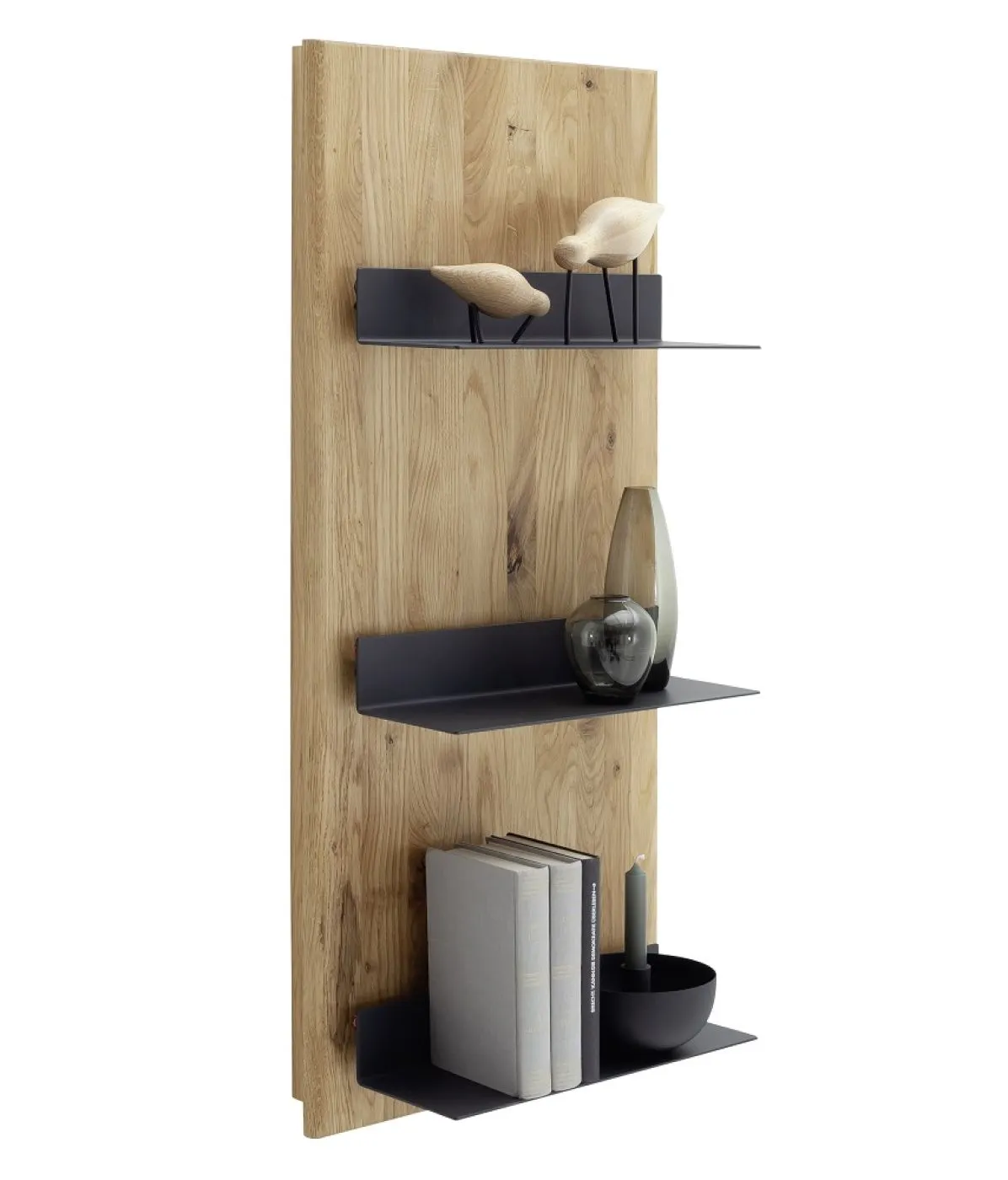 Wandregal Venedig | Naturfarben / Wildeiche | optional LED Beleuchtung