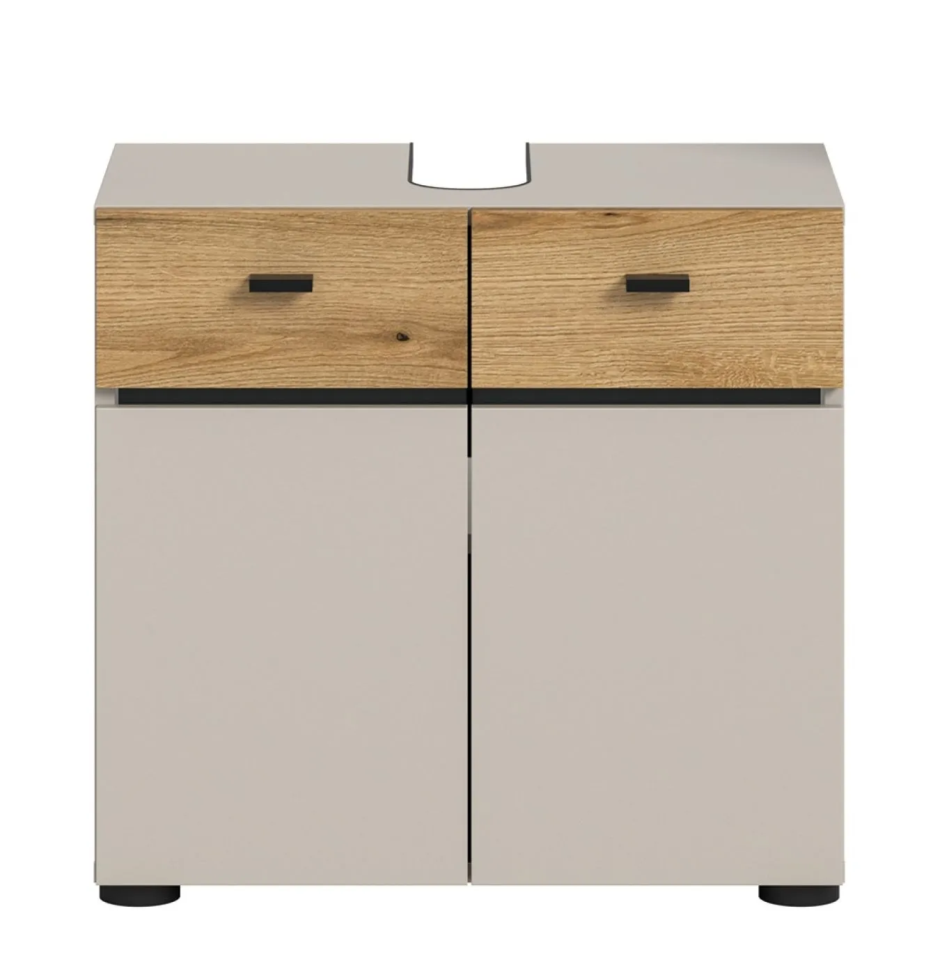 Waschbeckenunterschrank Aqua | Kaschmir / Evoke Oak