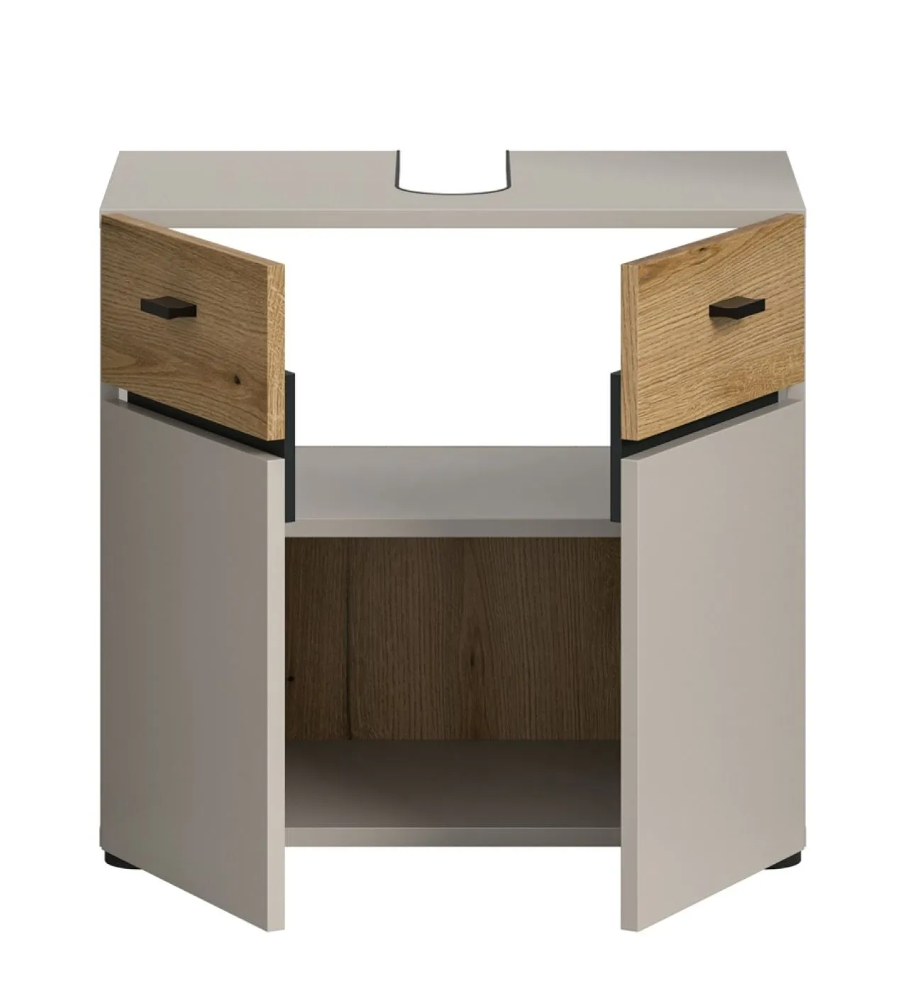 Waschbeckenunterschrank Aqua | Kaschmir / Evoke Oak
