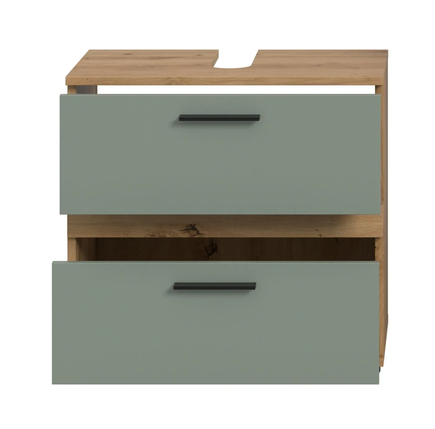 Waschbeckenunterschrank Blake mit Schubkästen | Salbei / Artisan Eiche