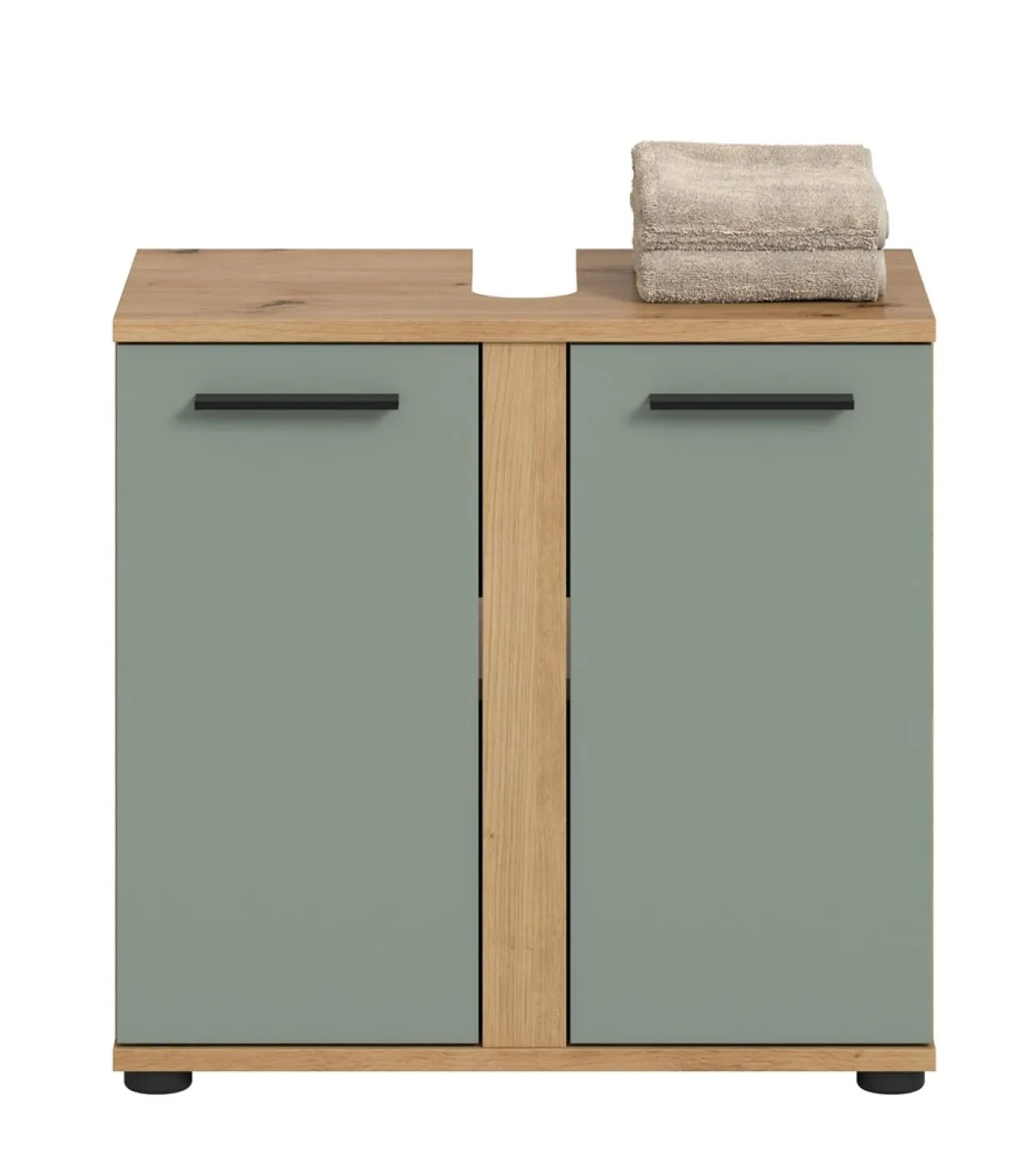 Waschbeckenunterschrank Blake | Salbei / Artisan Eiche