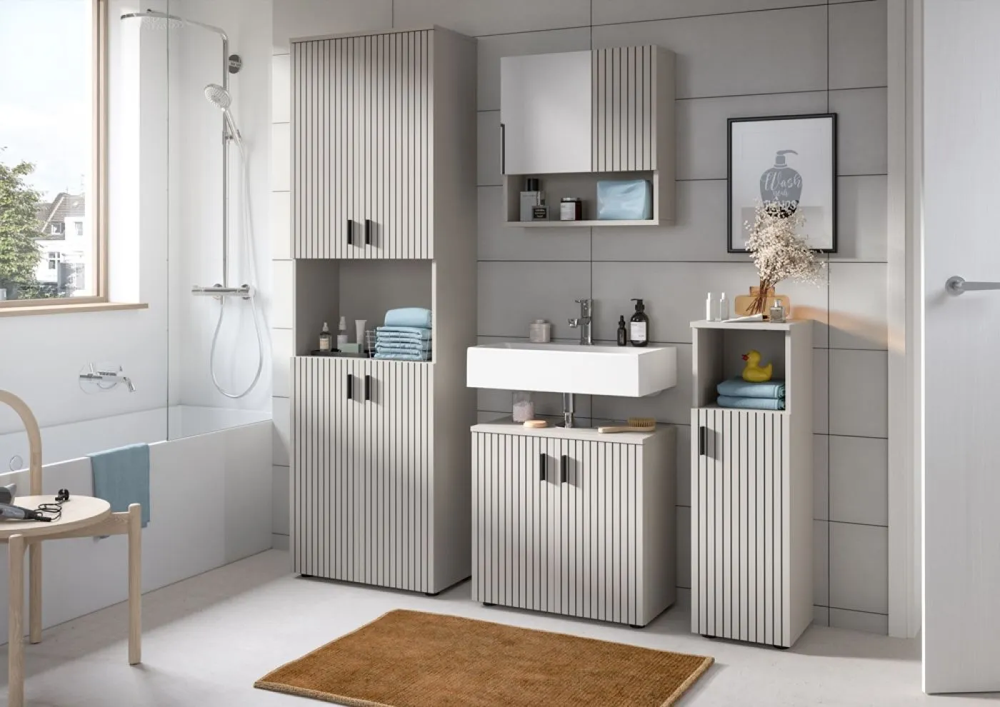 Waschbeckenunterschrank Mone | Kaschmir