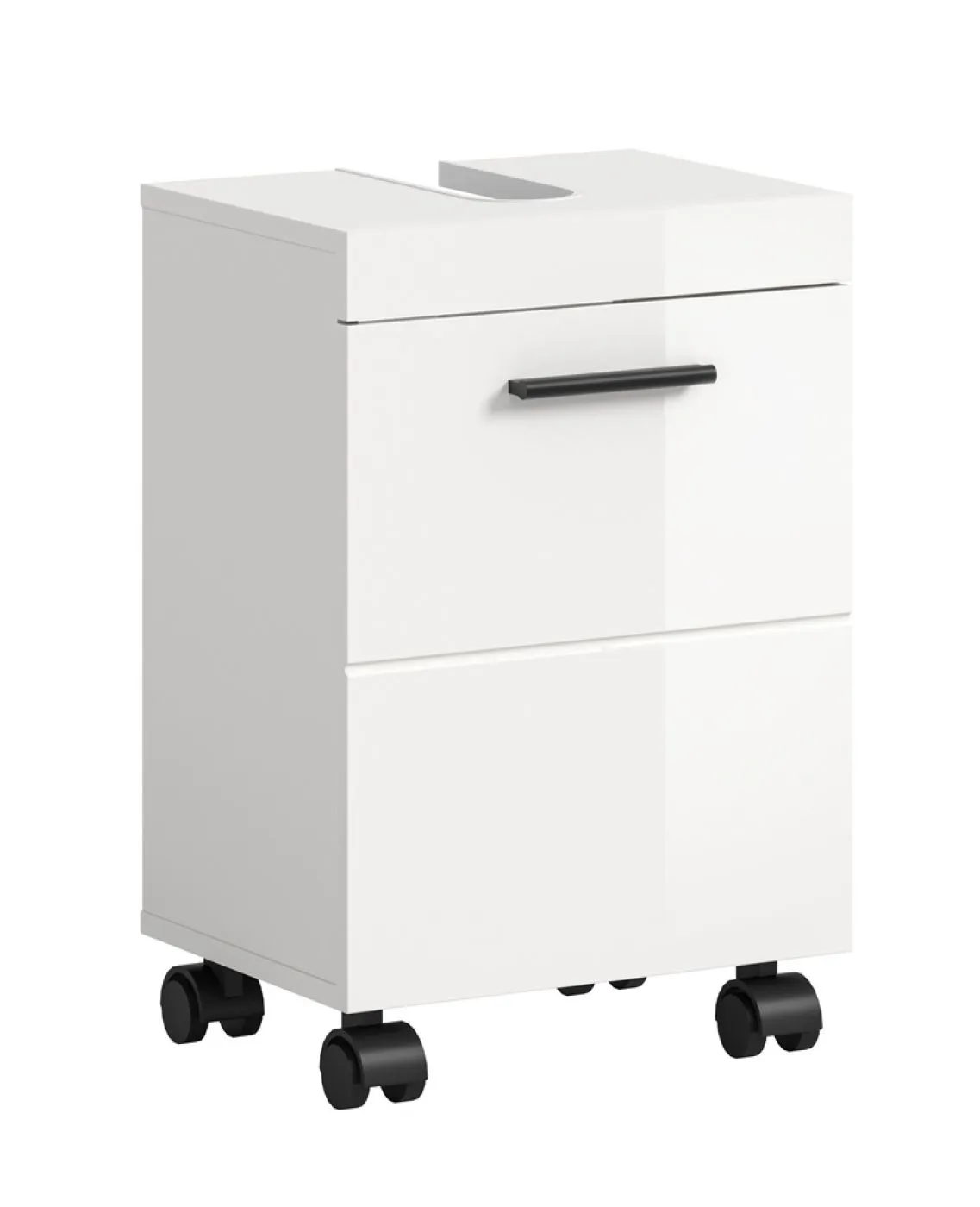 Waschbeckenunterschrank Nova | weiß Hochglanz