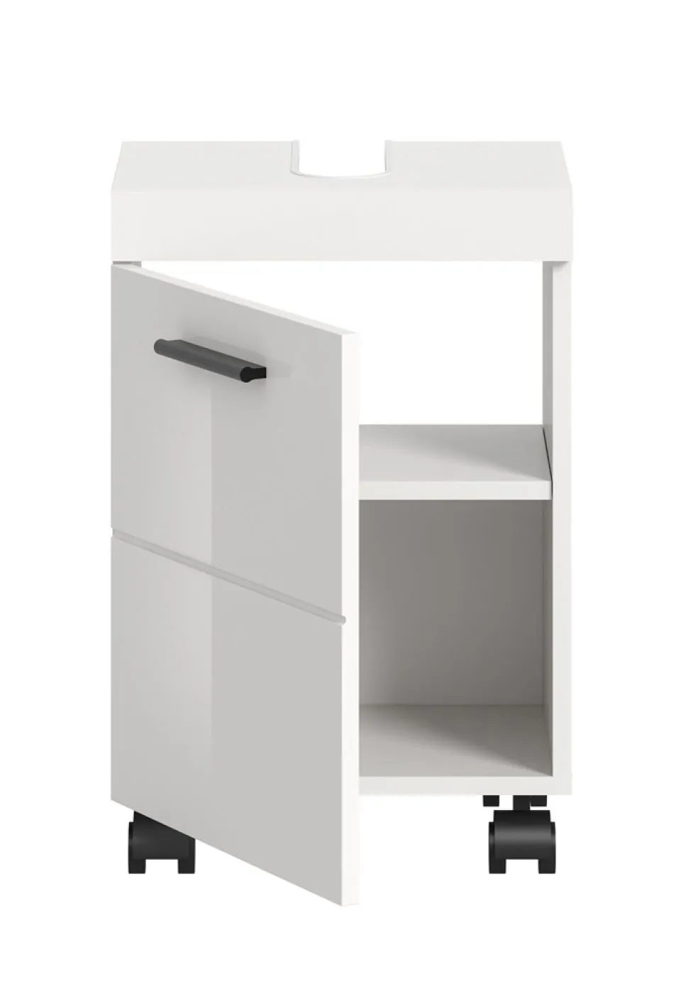 Waschbeckenunterschrank Nova | weiß Hochglanz