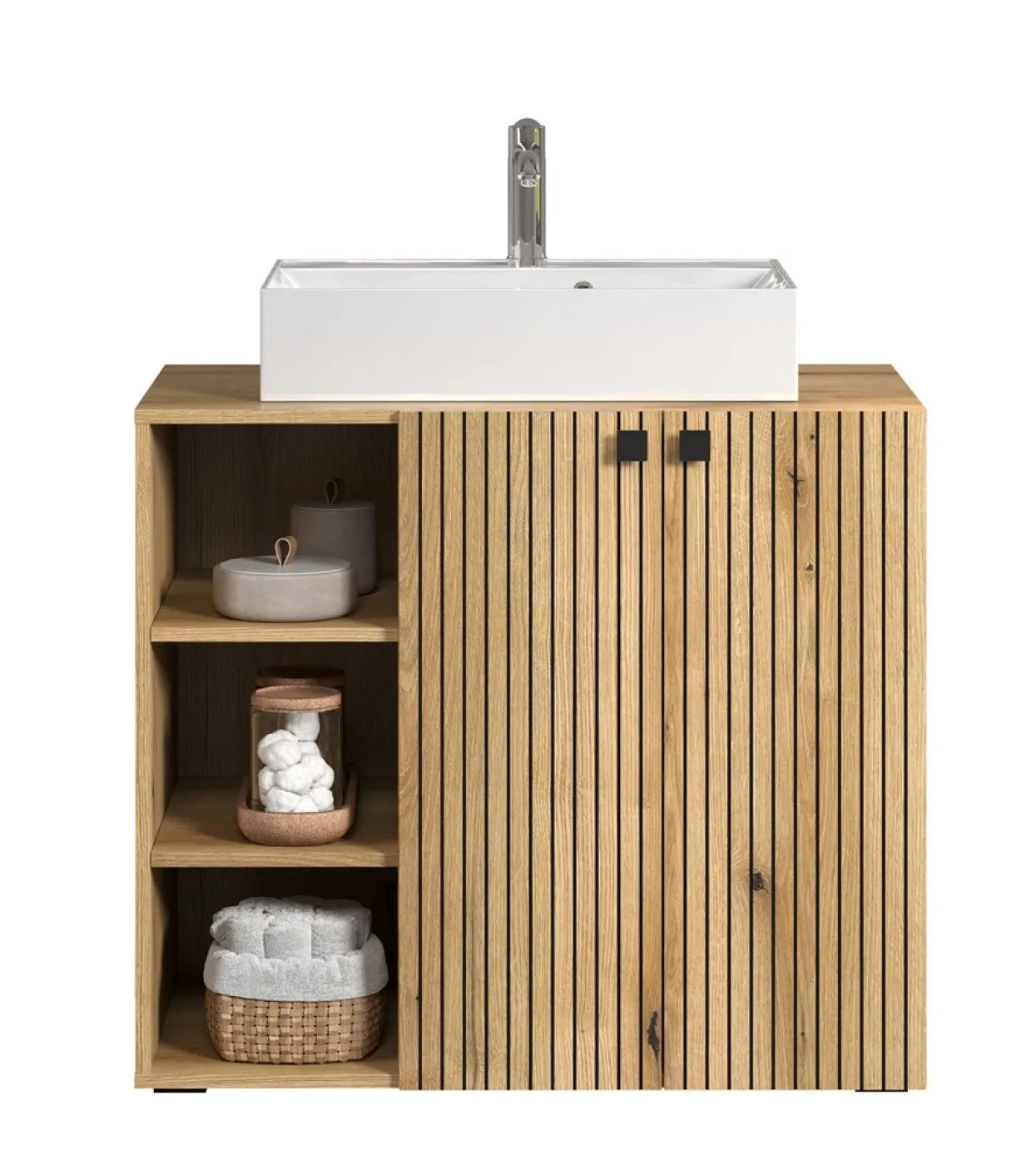 Waschbeckenunterschrank Pure Bliss 2, Evoke Eiche Dekor – Ansicht 2