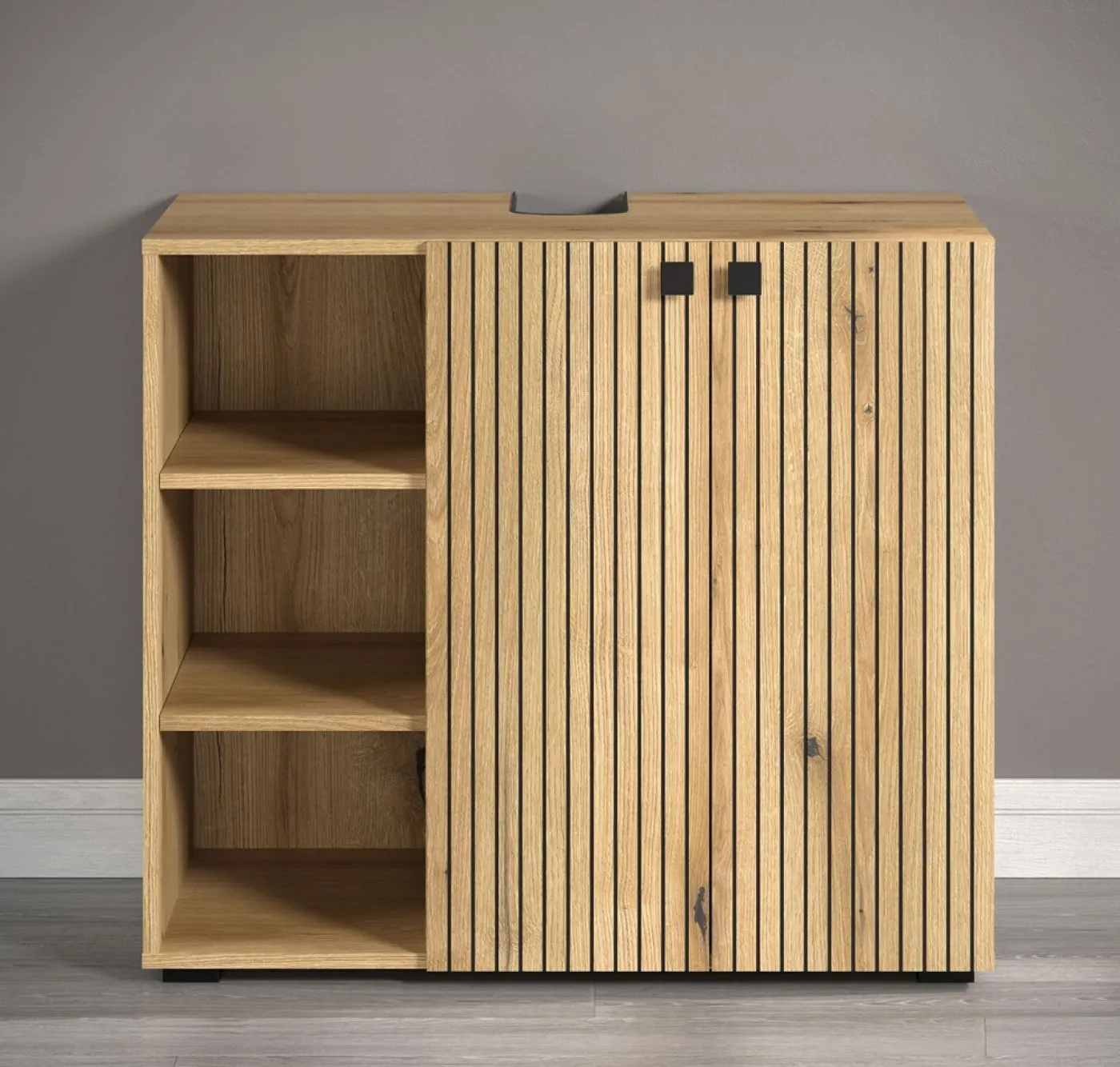 Waschbeckenunterschrank Pure Bliss 2, Evoke Eiche Dekor – Ansicht 3