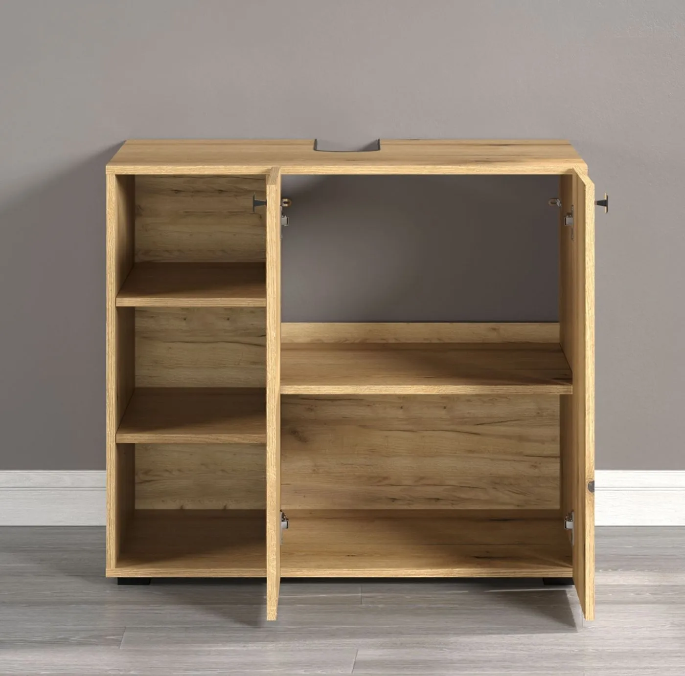 Waschbeckenunterschrank Pure Bliss 2, Evoke Eiche Dekor – Ansicht 4