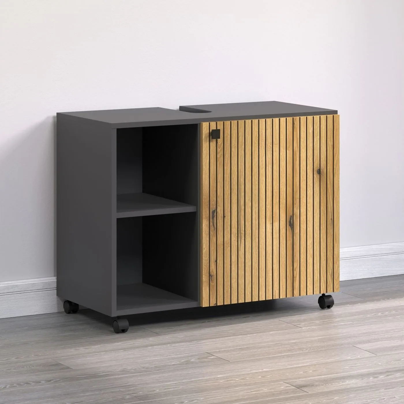 Waschbeckenunterschrank Pure Bliss, Evoke Eiche Dekor – Ansicht 4