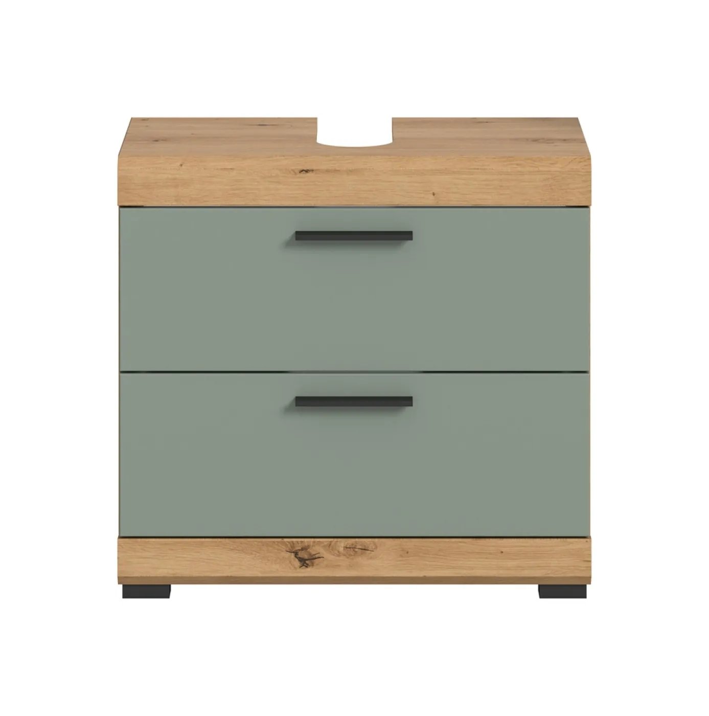 Waschbeckenunterschrank Scout | mit Schubkästen | Salbei / Artisan Eiche
