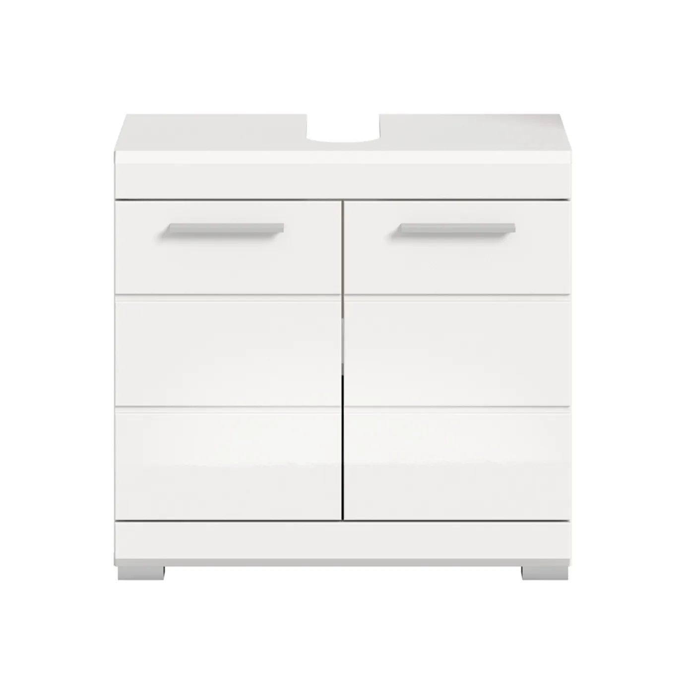 Waschbeckenunterschrank Scout | weiß Hochglanz / weiß