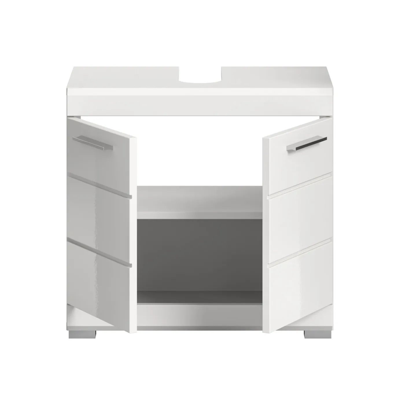 Waschbeckenunterschrank Scout | weiß Hochglanz / weiß