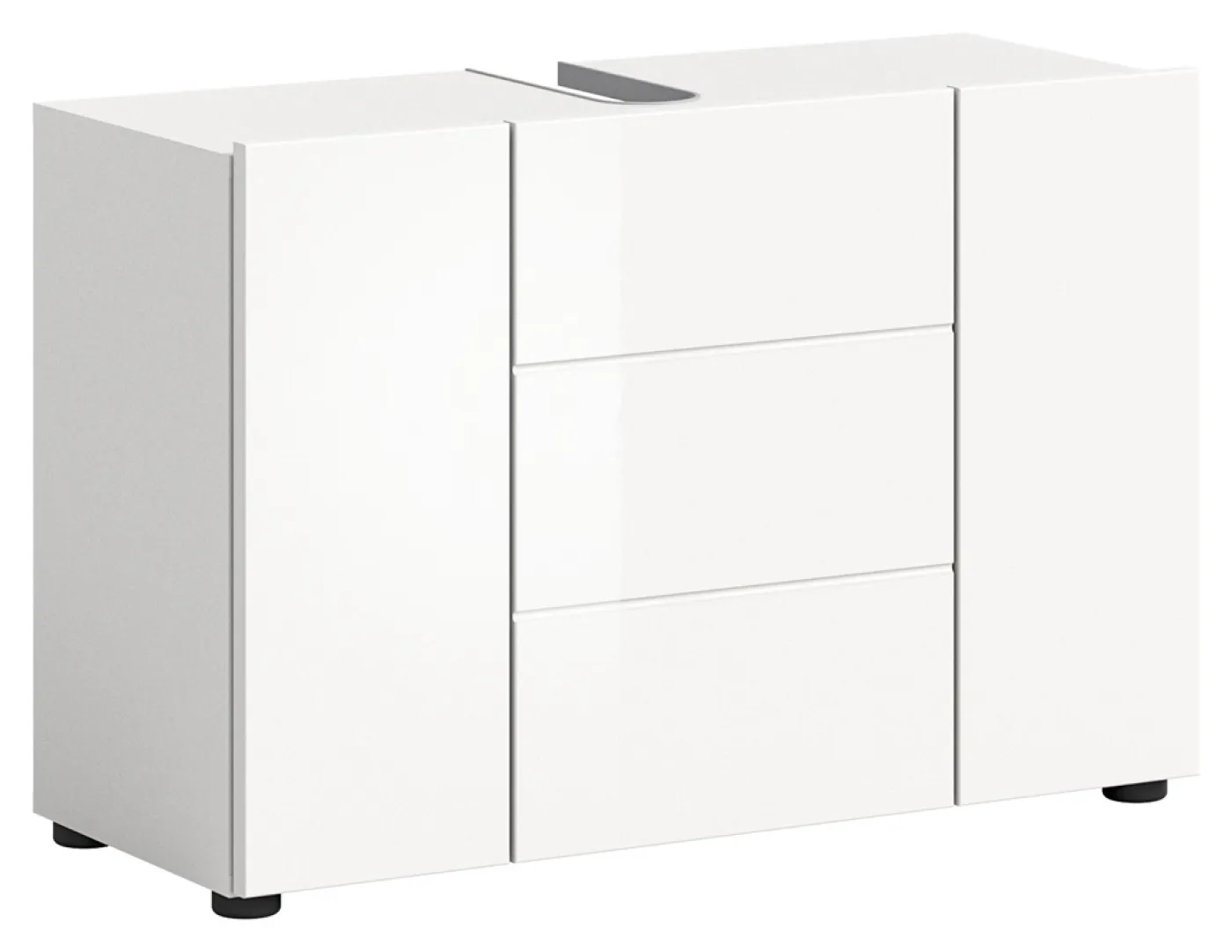 Waschbeckenunterschrank Vira | weiß Hochglanz | verschiedene Größen