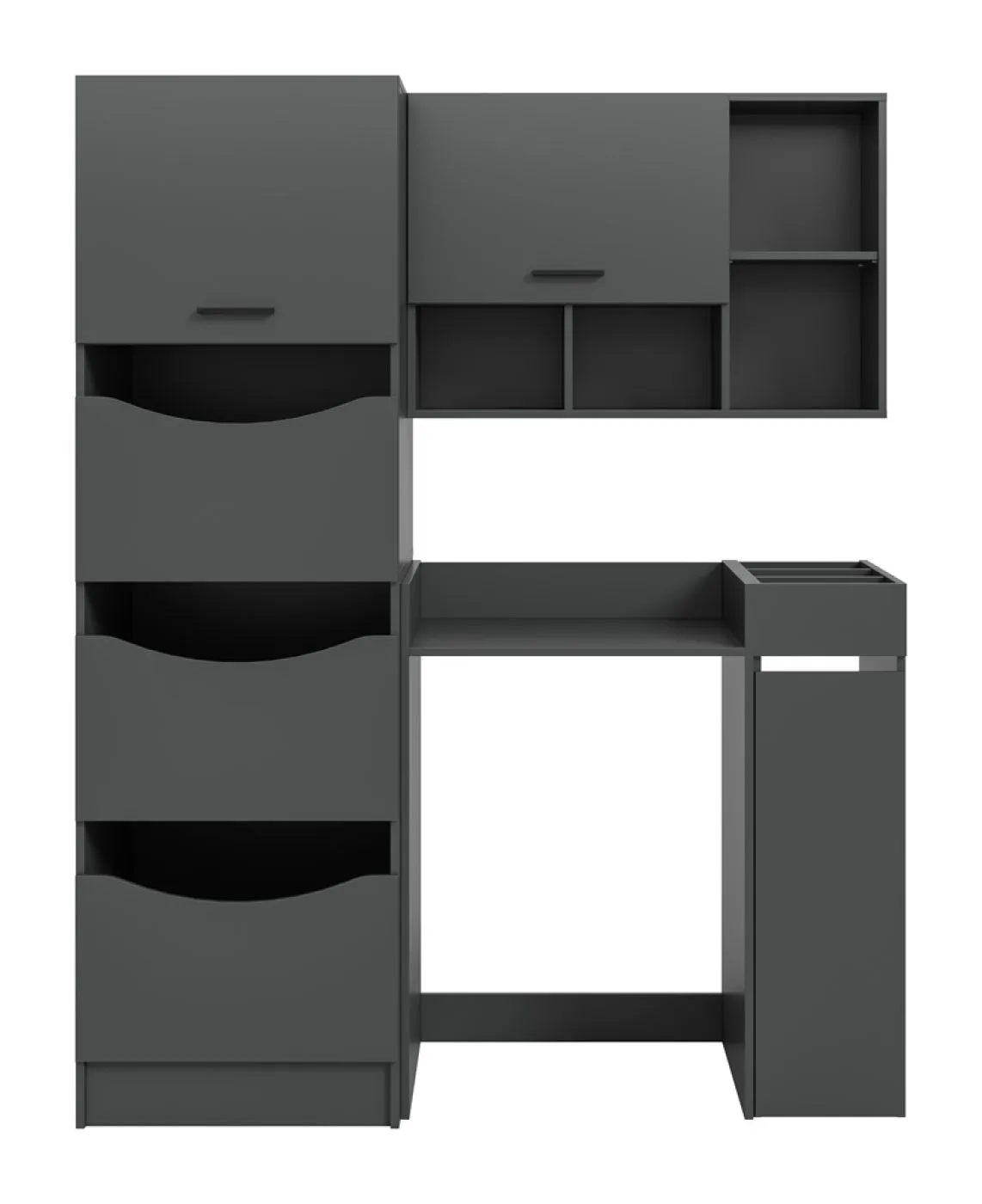 Waschmaschinenumbau Set Free | anthrazit | 4-teilig