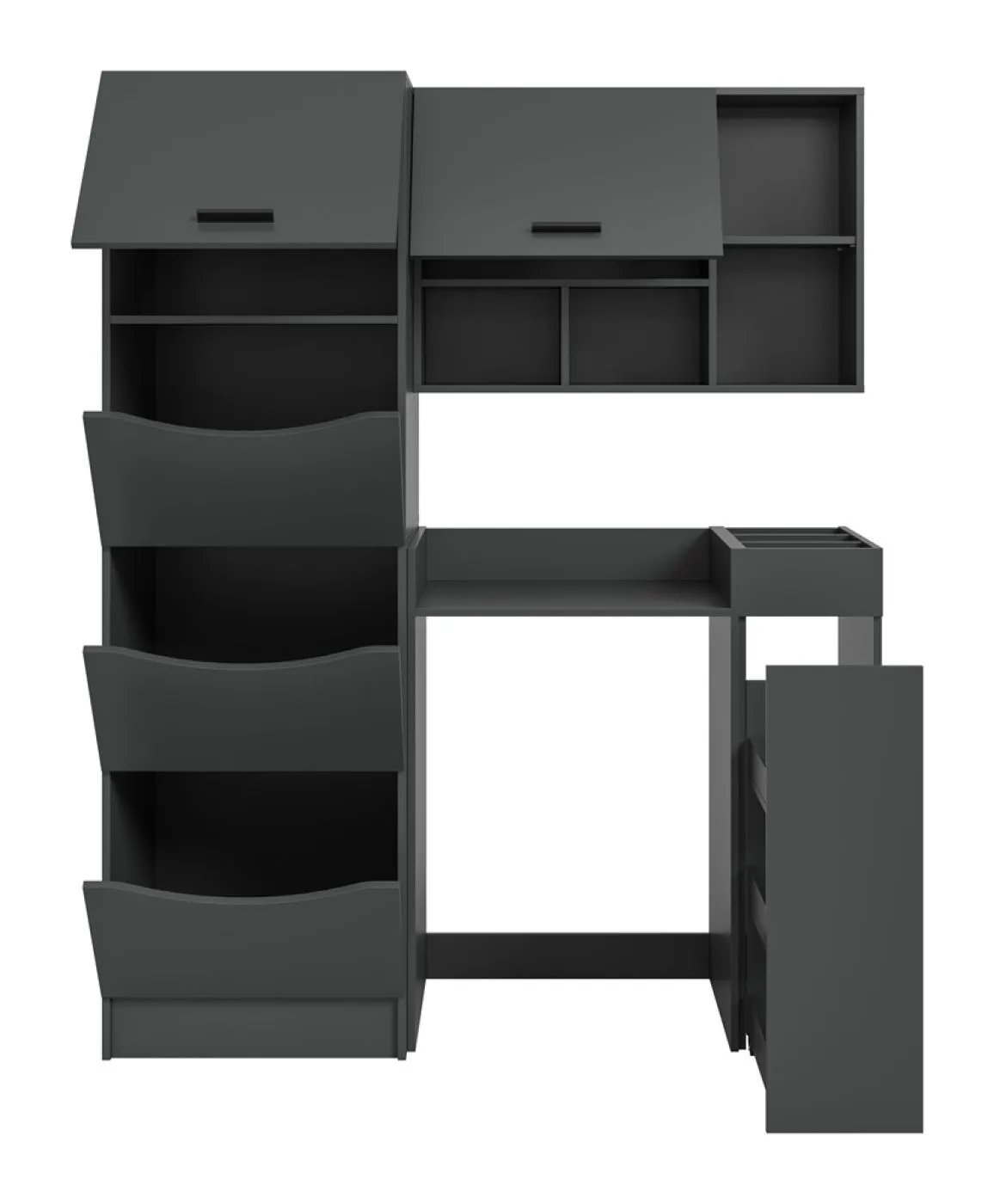 Waschmaschinenumbau Set Free | anthrazit | 4-teilig