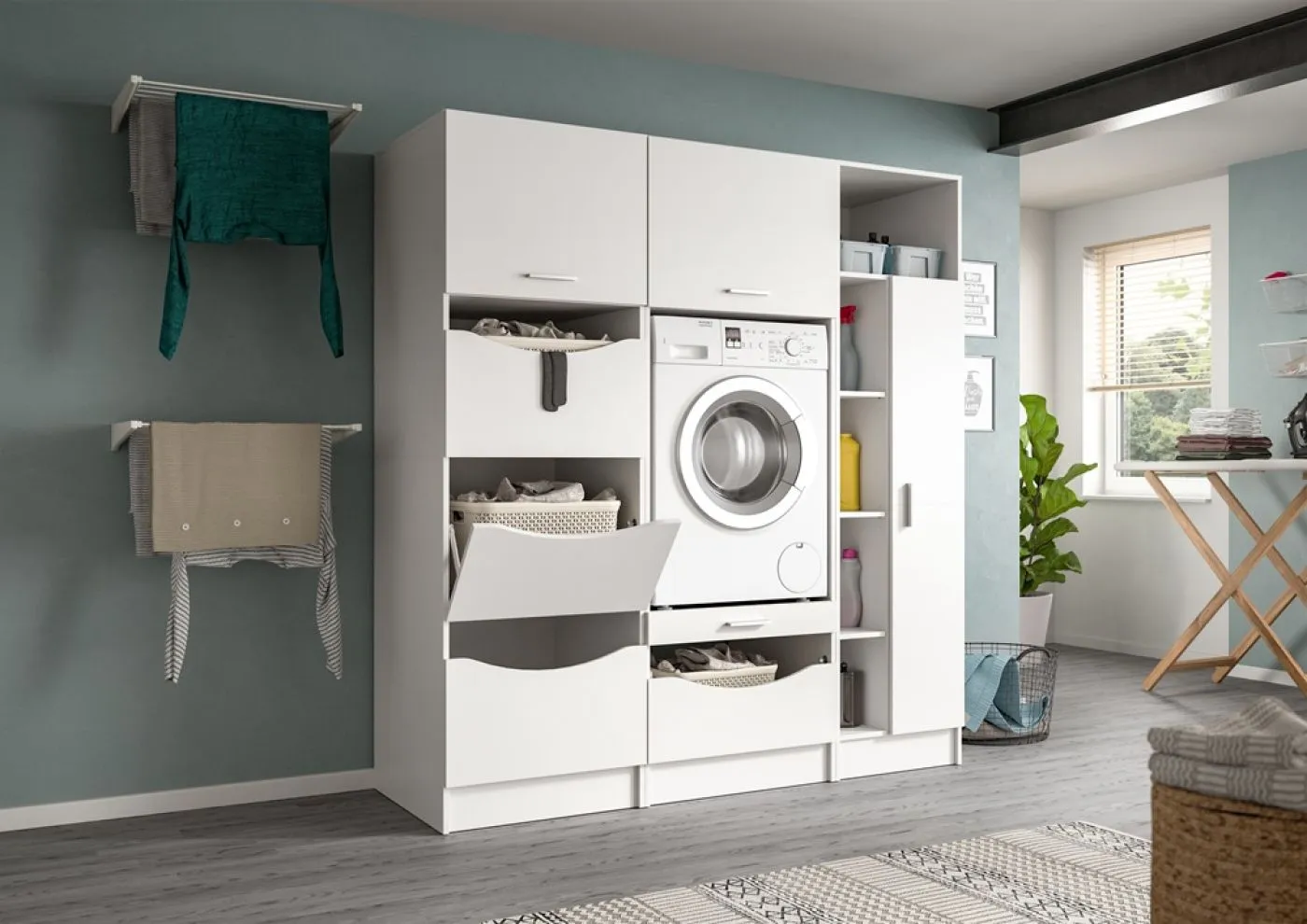 Waschmaschinenumbau Set Free 2 | 3-teilig | weiß