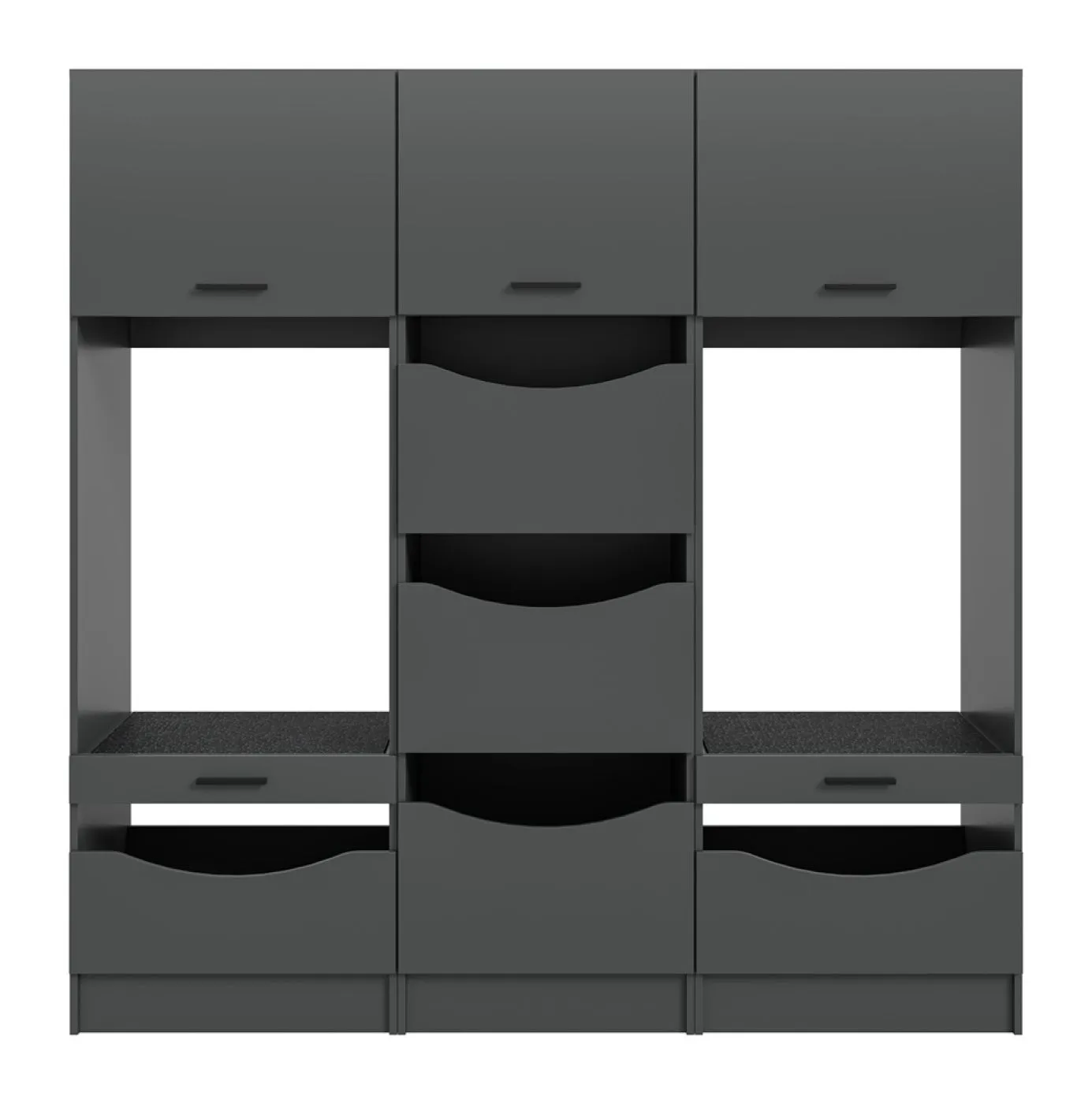 Waschmaschinenumbau Set Free 2 | anthrazit | 3-teilig