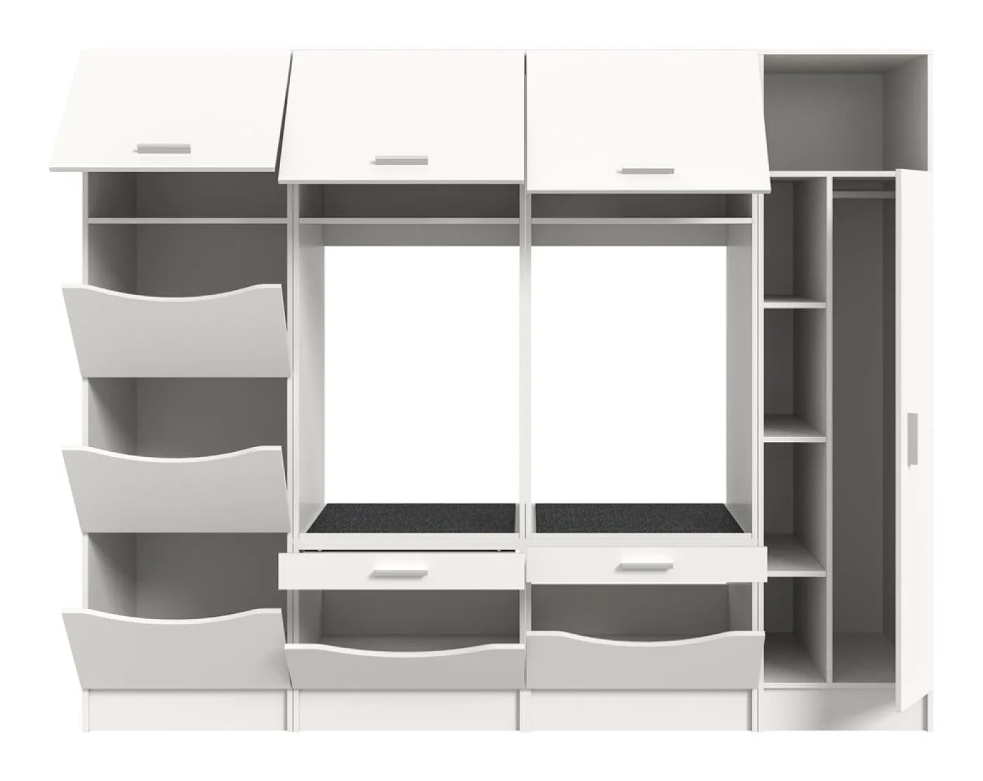 Waschmaschinenumbau Set Free 2 | weiß | 4-teilig