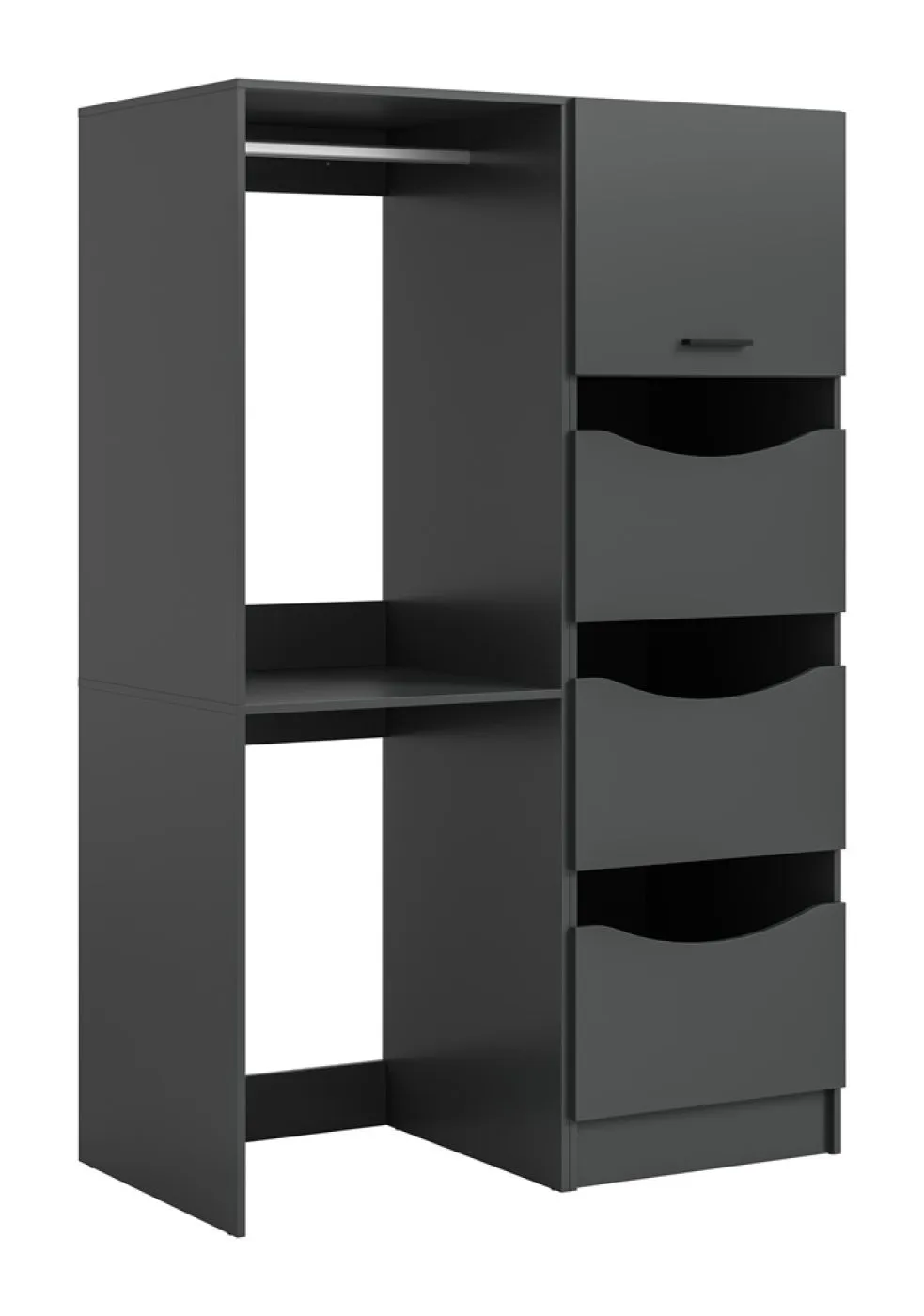 Waschmaschinenumbau Set Free 5 | anthrazit | 2-teilig