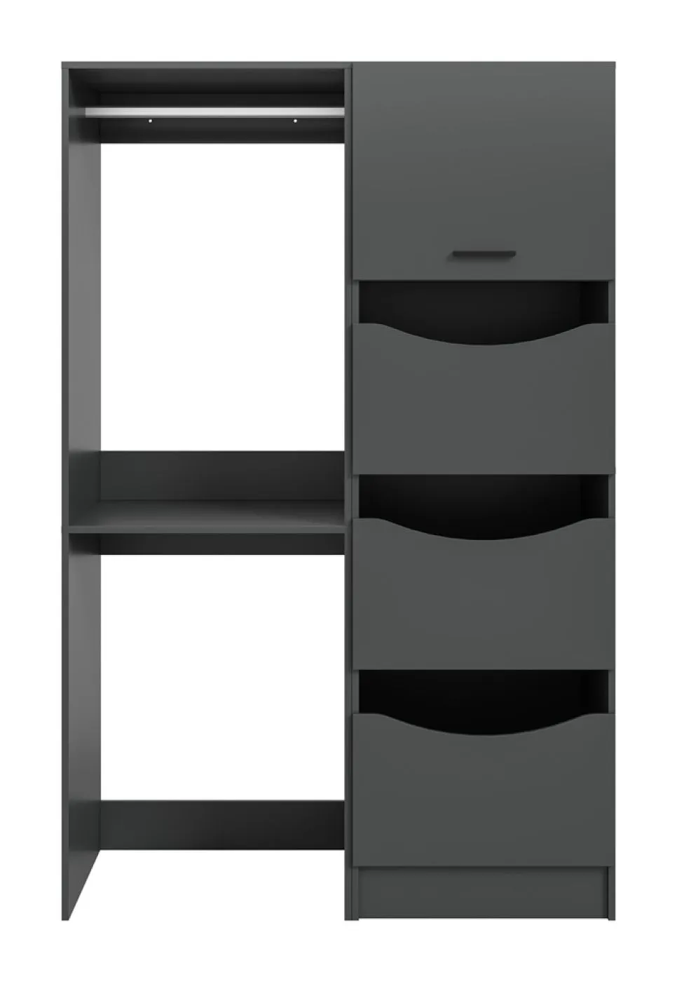 Waschmaschinenumbau Set Free 5 | anthrazit | 2-teilig