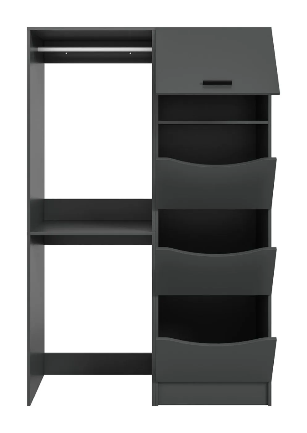 Waschmaschinenumbau Set Free 5 | anthrazit | 2-teilig