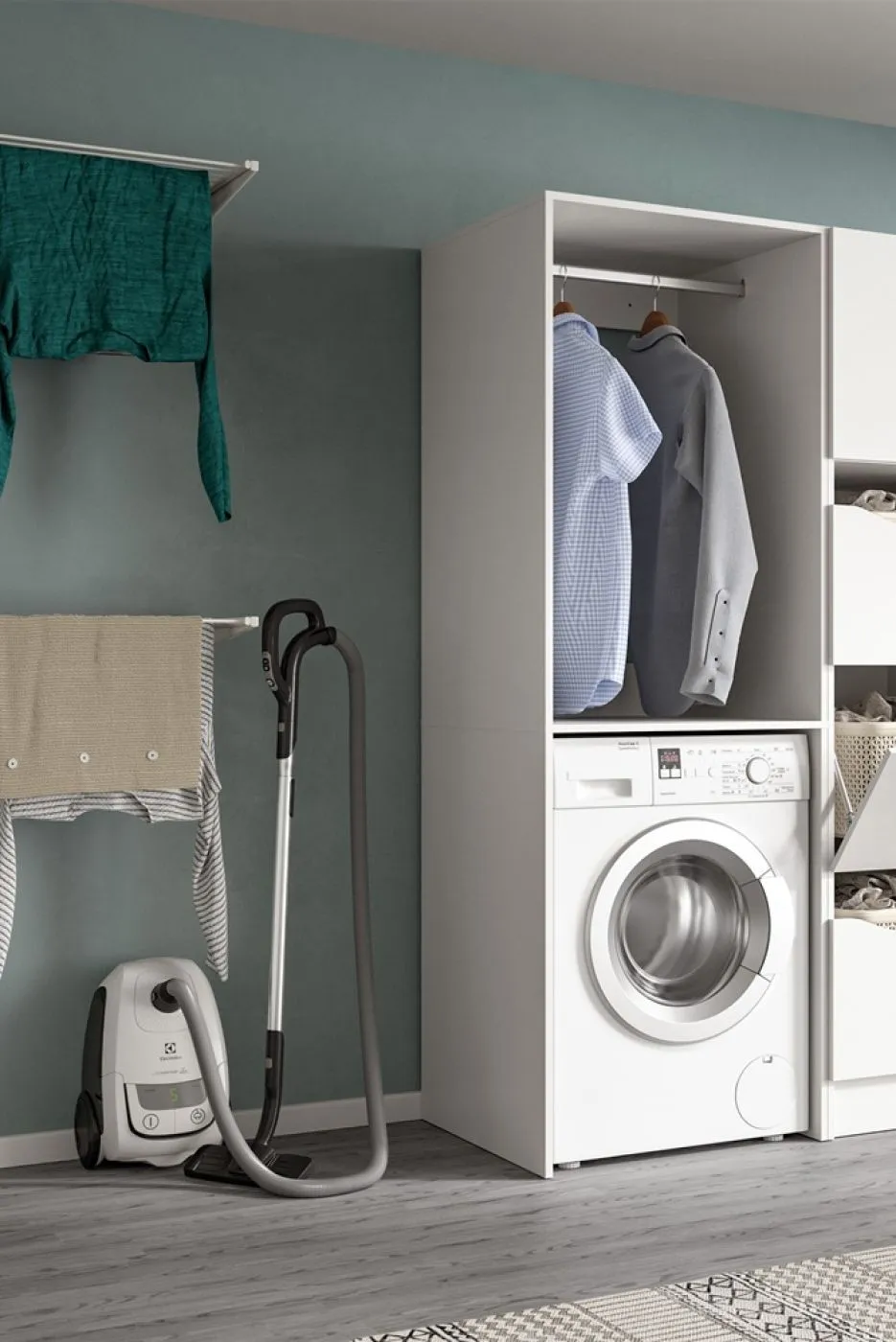 Waschmaschinenumbau Set Free 5 | weiß | 2-teilig