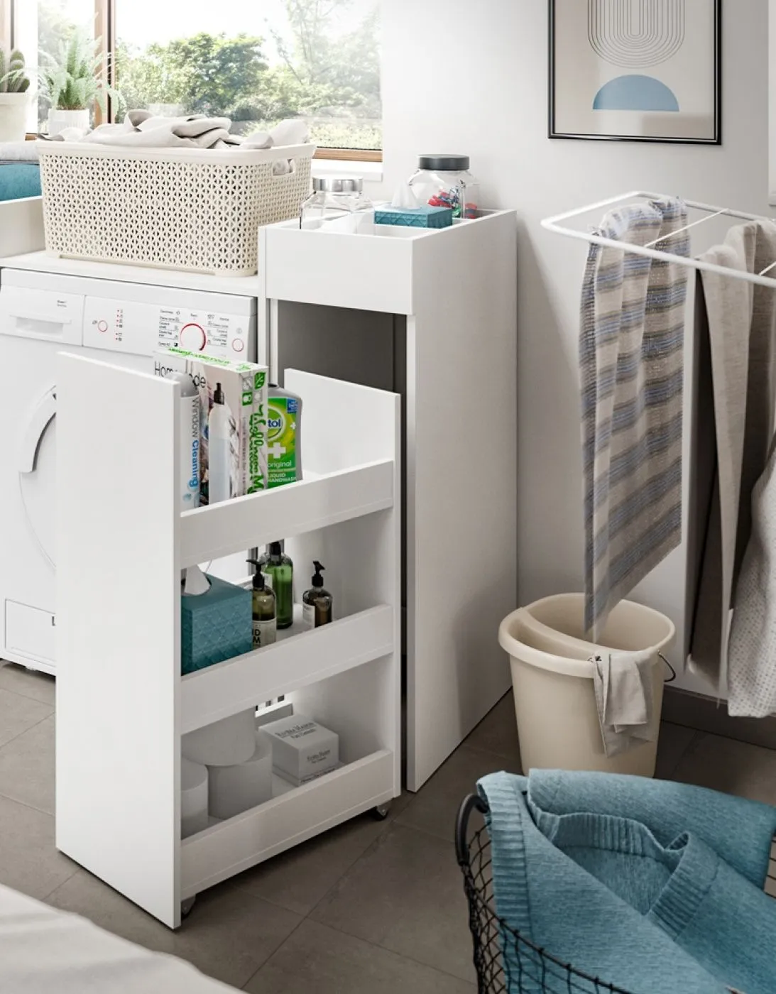 Waschmaschinenumbau Set Free | weiß | 3-teilig