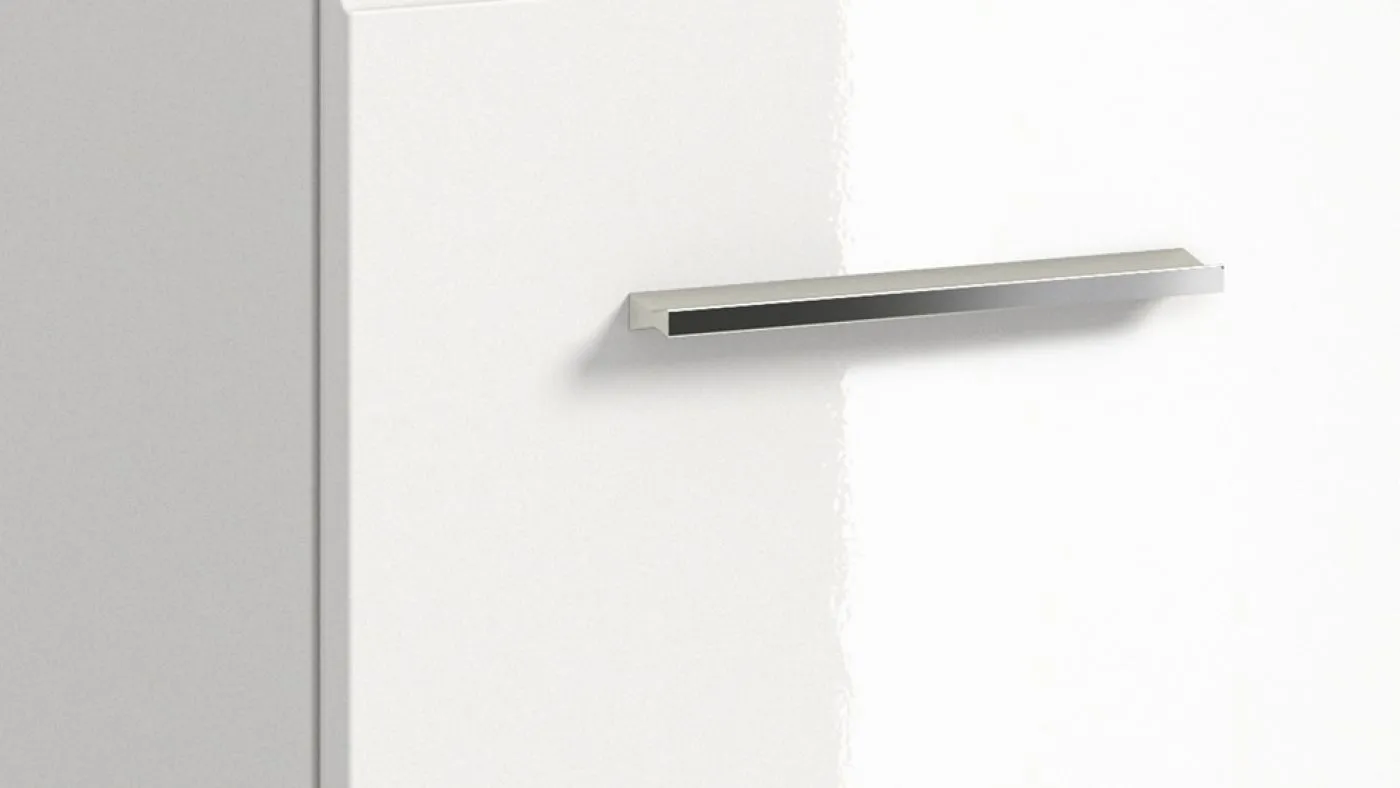 Waschtisch Ice inkl. Waschbecken | mit Schubkästen | weiß / weiß Hochglanz