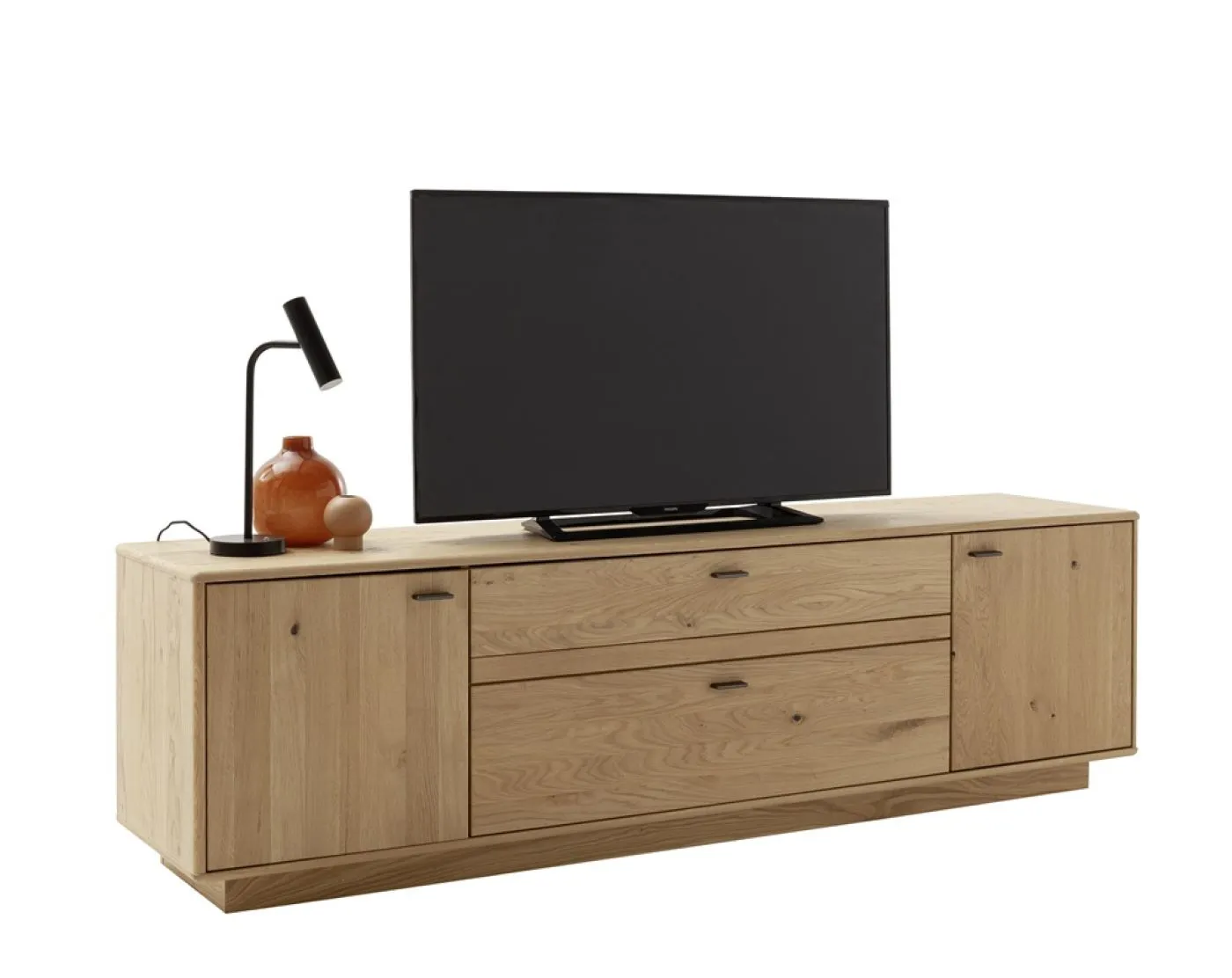 Wohnkombination Freeport | Ast-/ Balkeneiche | 3-teilig | LED Beleuchtung