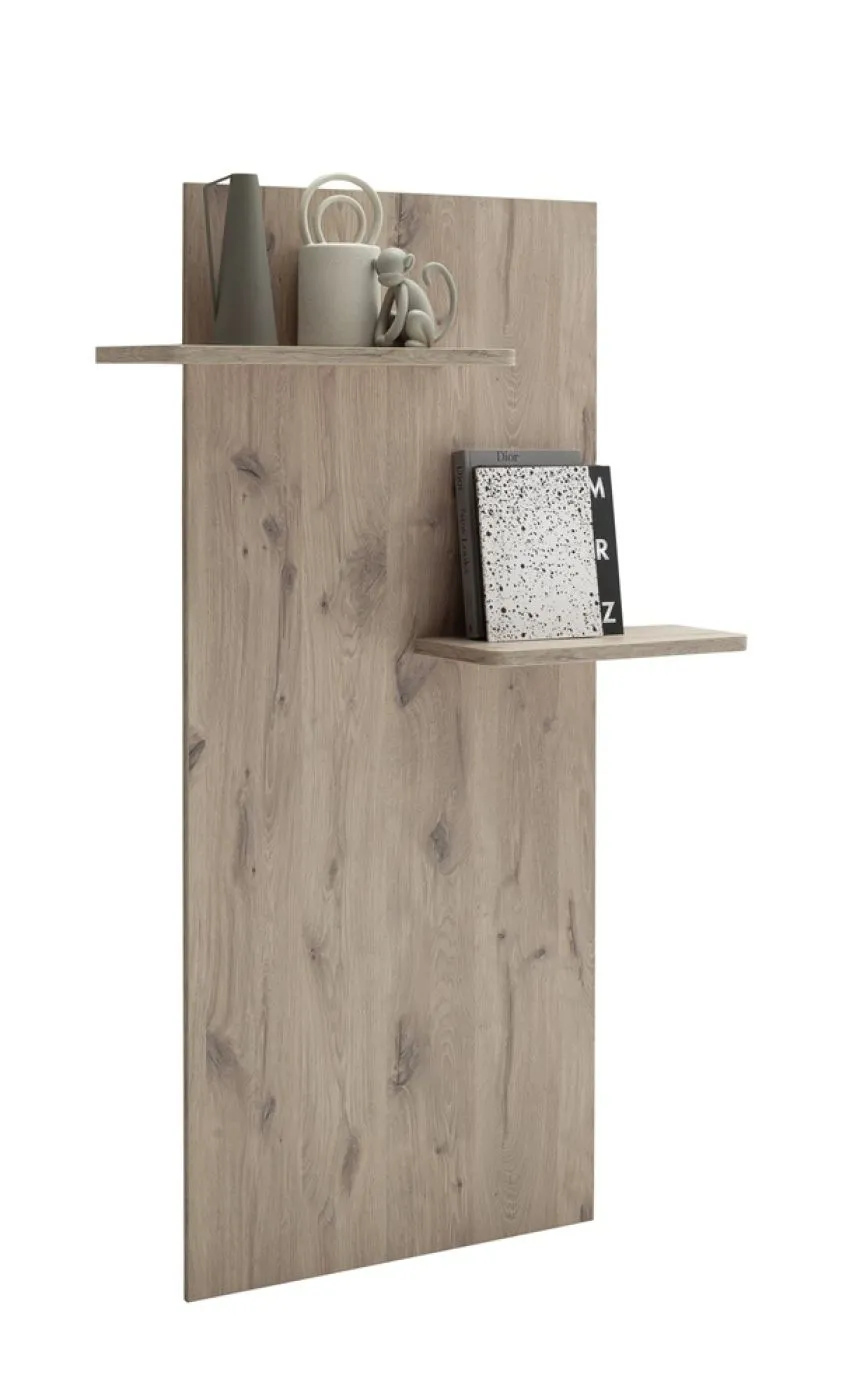 Wohnkombination Palermo | Soft white / Viking Oak | 3-teilig | mit Beleuchtung