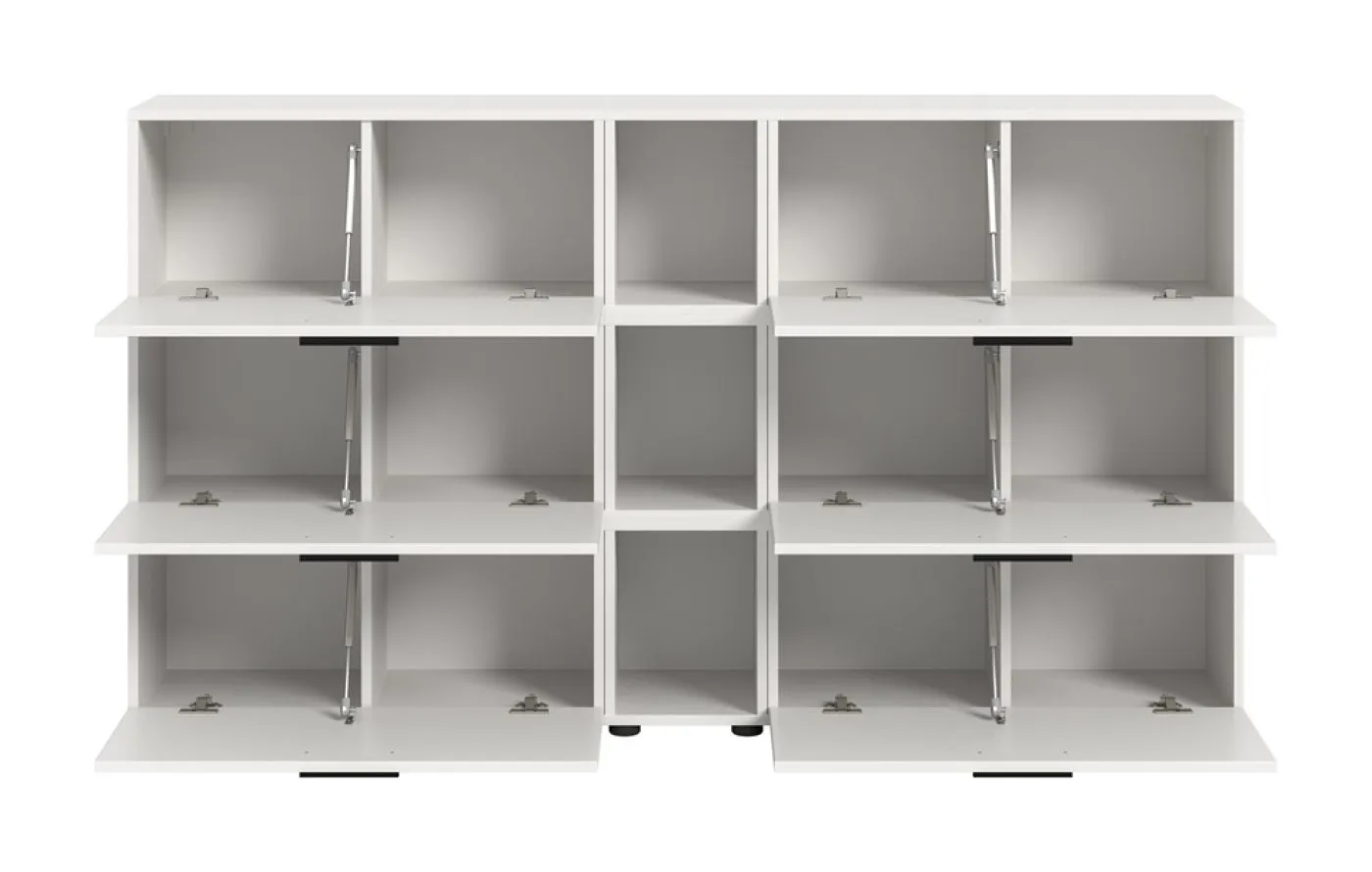Wohnkombination The One 1 | 9-teilig | weiß mit LED Bad warm-weiß 2x 110cm