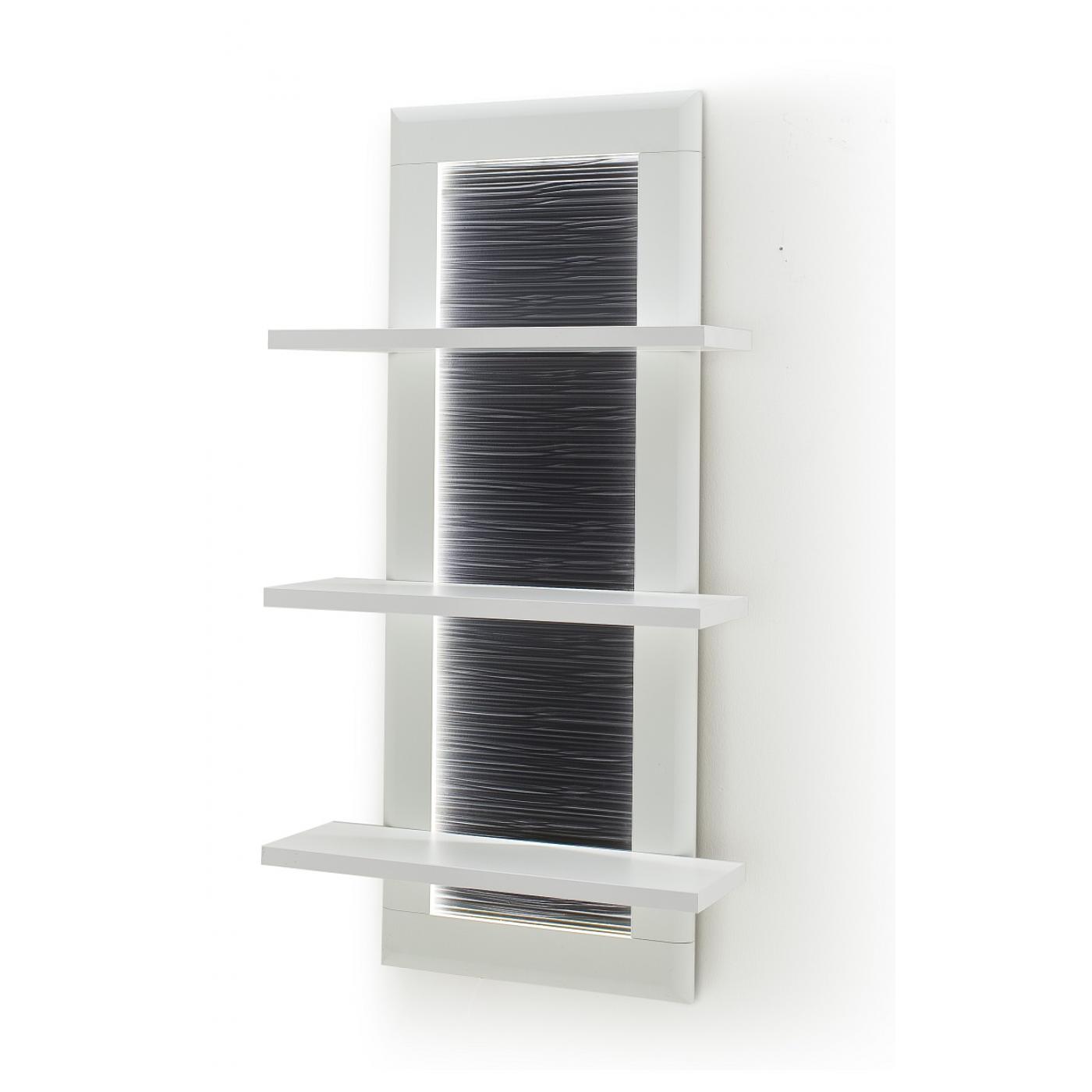 Wohnwand Anbauwand Amora | weiß matt | 3-teilig | LED Beleuchtung