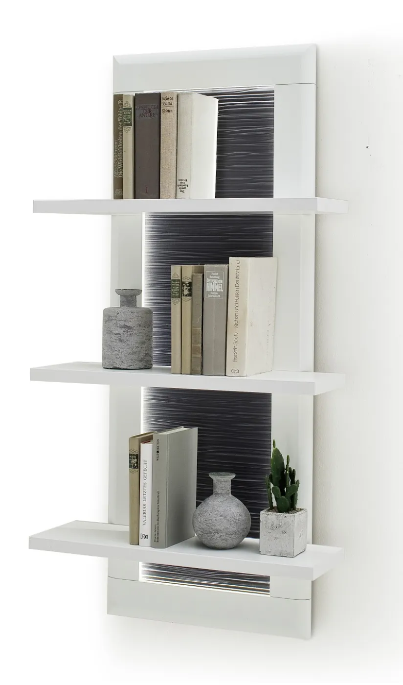 Wohnwand Anbauwand Amora | weiß matt | 3-teilig