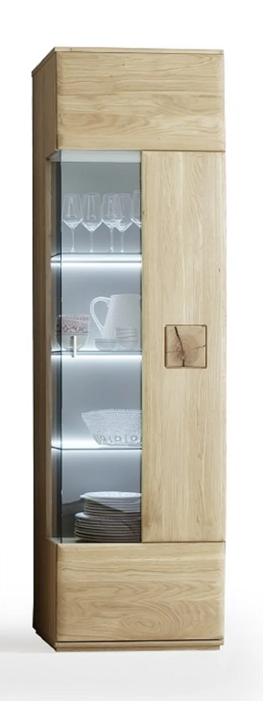 Wohnwand Anbauwand I Bologna 3 | Eiche Bianco | 4-teilig