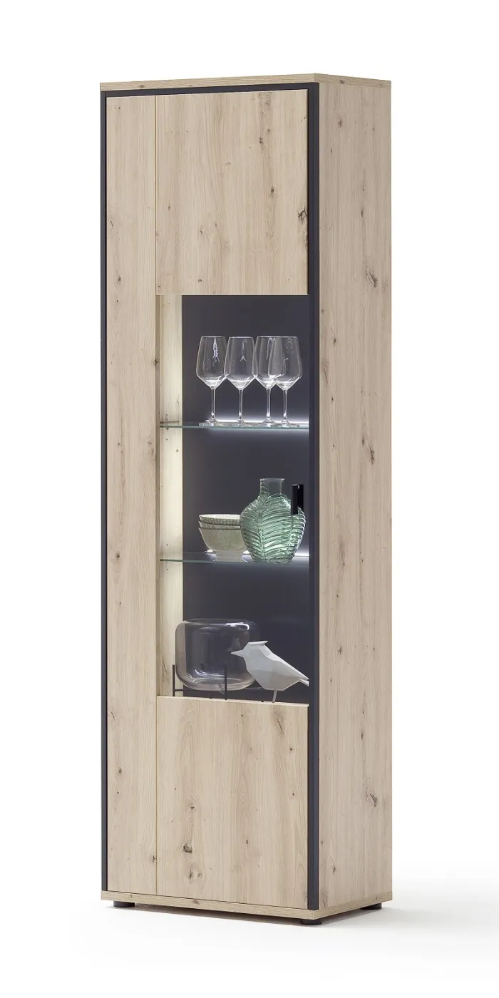 Wohnwand Anbauwand I Buenos Aires | Balkeneiche | 3-teilig