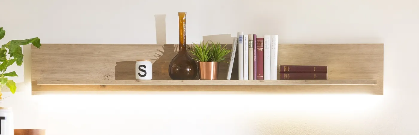 Wohnwand Anbauwand II Buenos Aires | Balkeneiche | 4-teilig