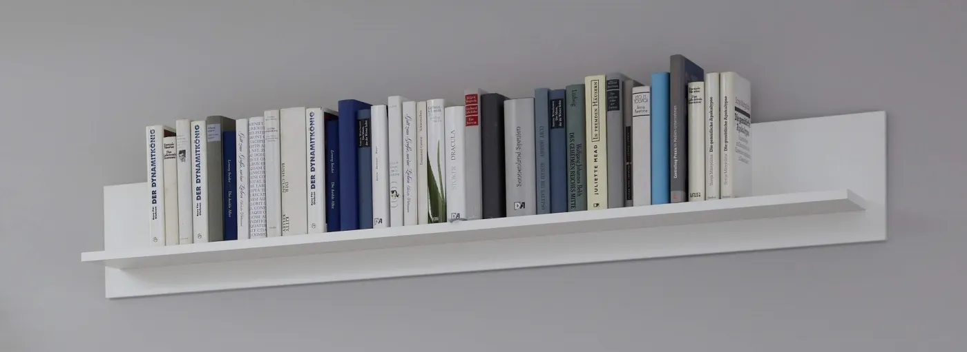 Wohnwand Baxter | weiß | Landhausstil | 4-teilig | LED Beleuchtung